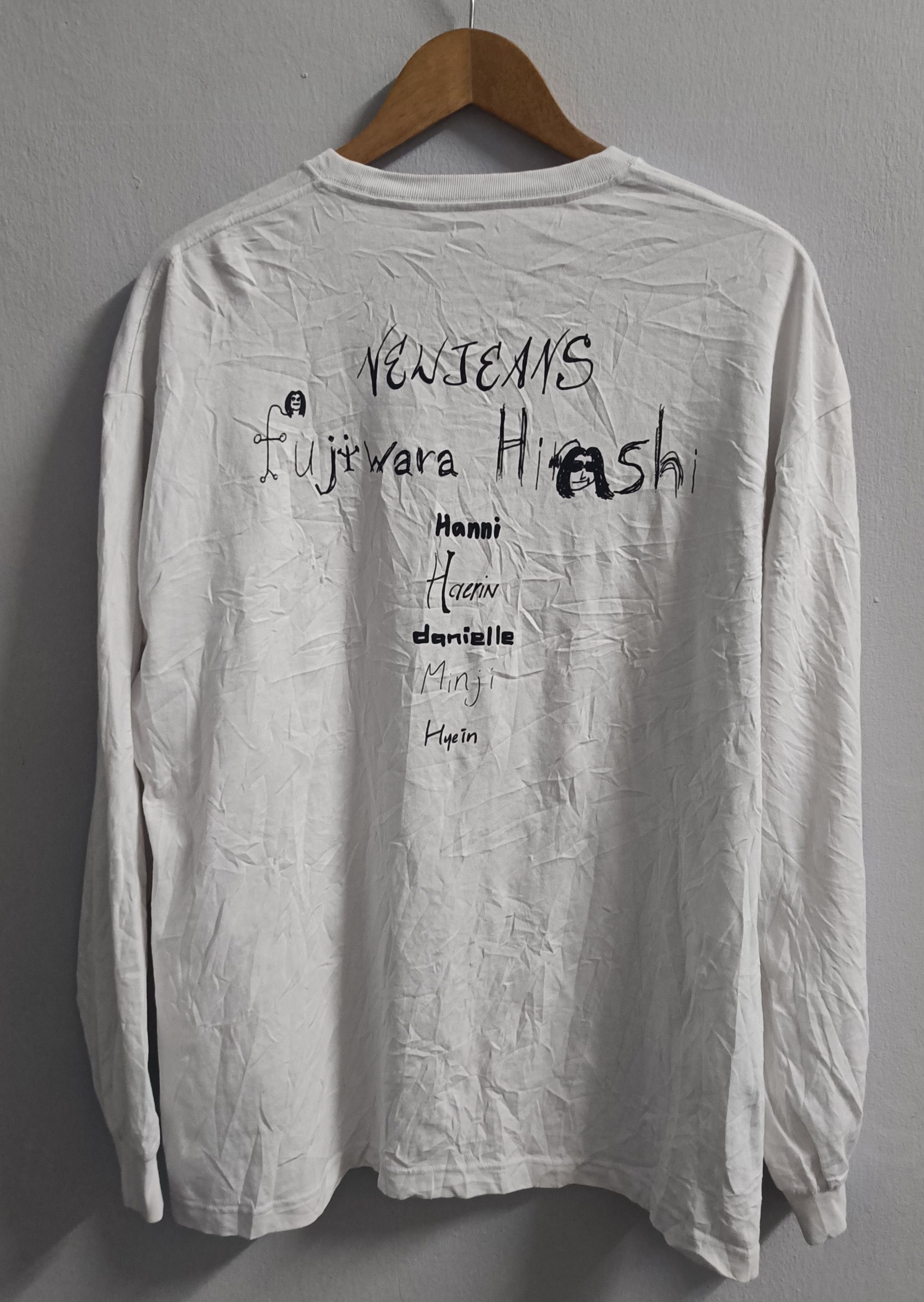 Hiroshi Fujiwara 🔥🔥 Hiroshi Fujiwara X New Jeans KPOP Long Sleeve Tee Size US XL / EU 56 / 4 - 1 Thumbnail