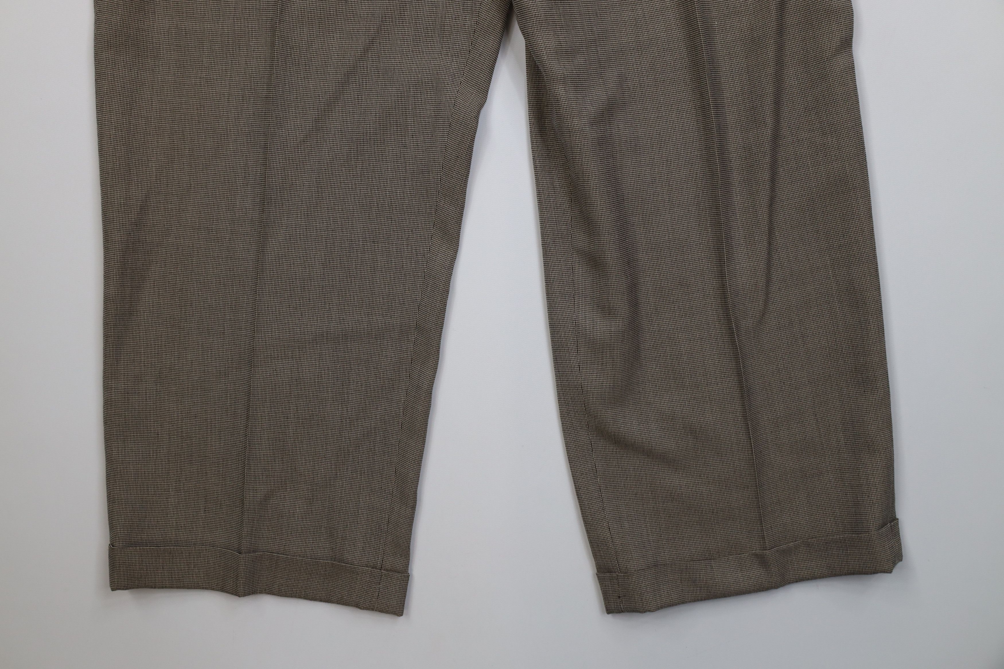 Vintage Vintage 90s Streetwear Cuffed Wide Leg Chino Pants Beige Size US 34 / EU 50 - 4 Thumbnail