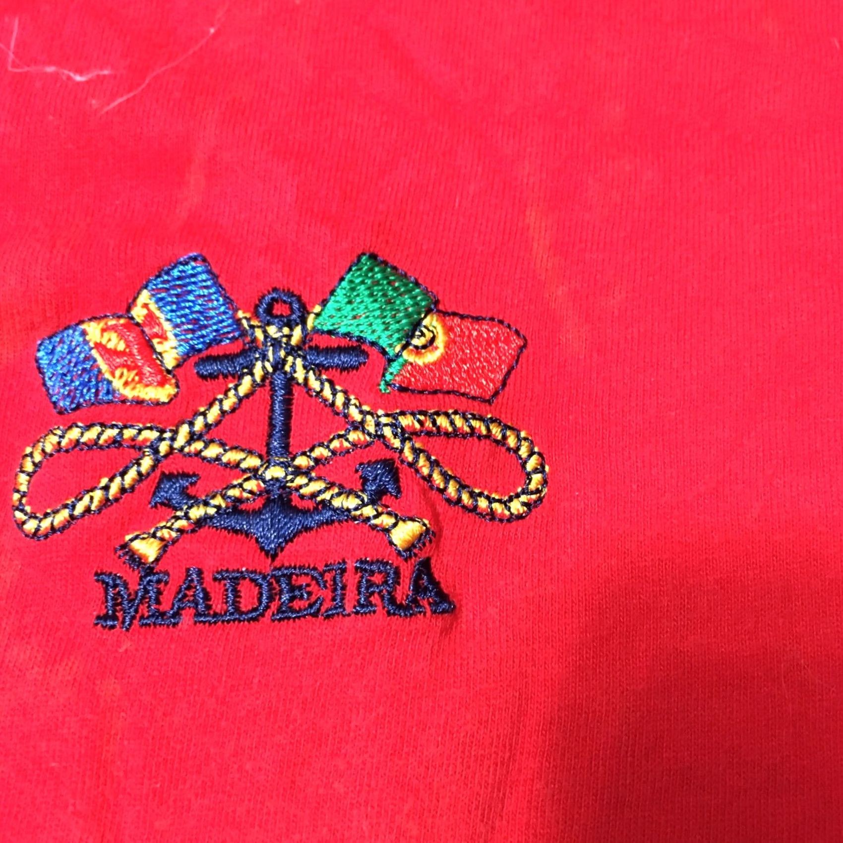 Vintage VINTAGE REYA T-Shirt 2XL RED GRAPHIC MADEIRA PORTUGAL Short Sleeve Crew Neck Mens Size US XXL / EU 58 / 5 - 3 Thumbnail