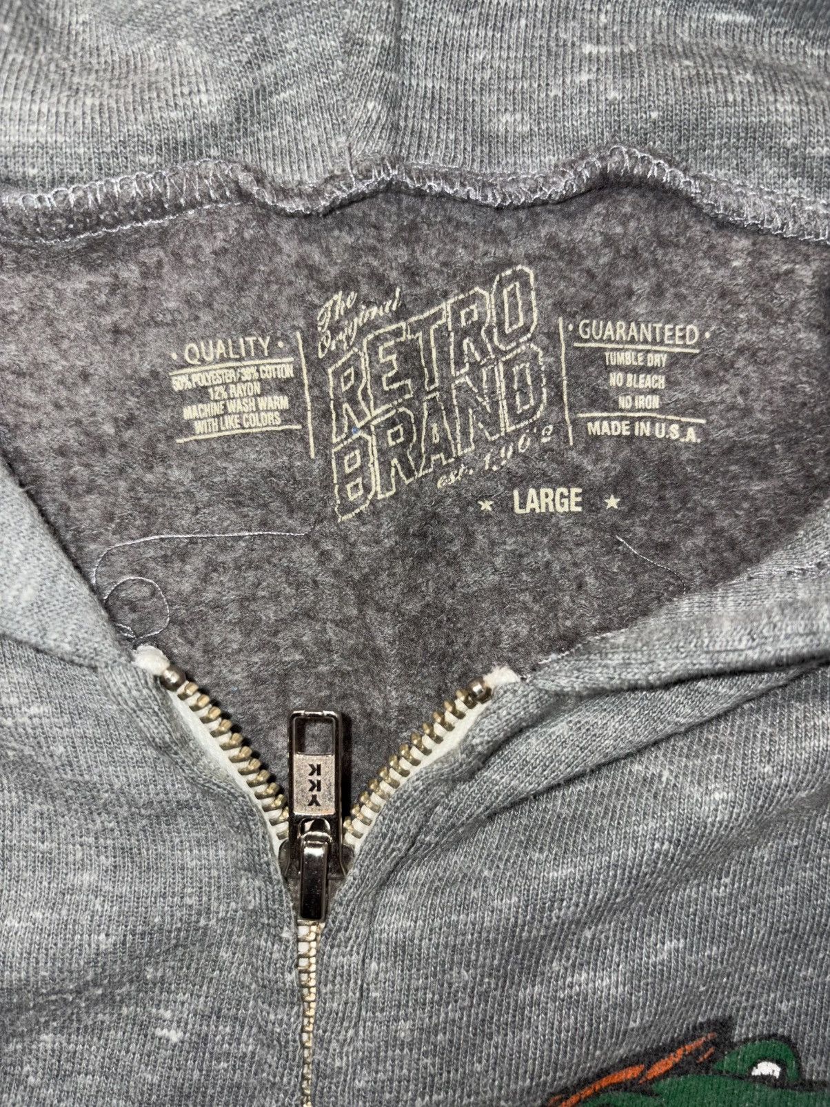 Vintage Retro Brand Florida Gators Zip Hoodie Made in USA Y2K StyleL Size US L / EU 52-54 / 3 - 8 Thumbnail