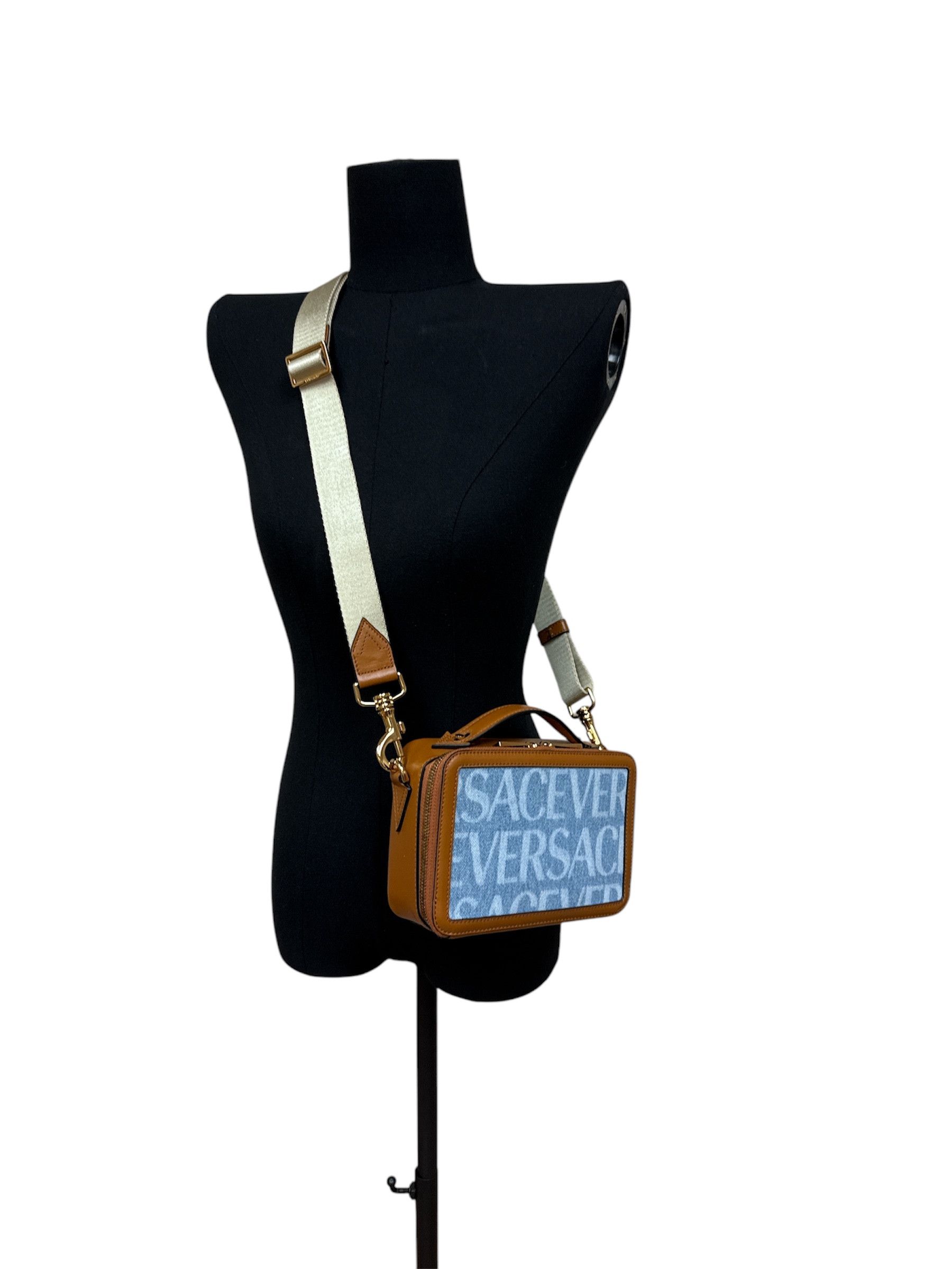 Versace Versace leather denim camera bag Size ONE SIZE - 7 Thumbnail