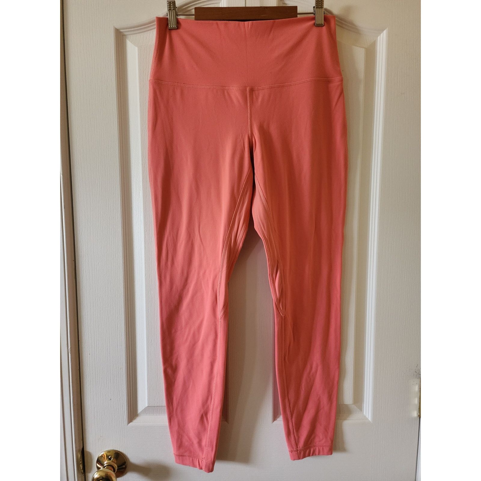 Lululemon Lululemon Align HR Pant Size 10 Full Length Pink Coral Yoga Size 32" / US 10 / IT 46 - 1 Thumbnail