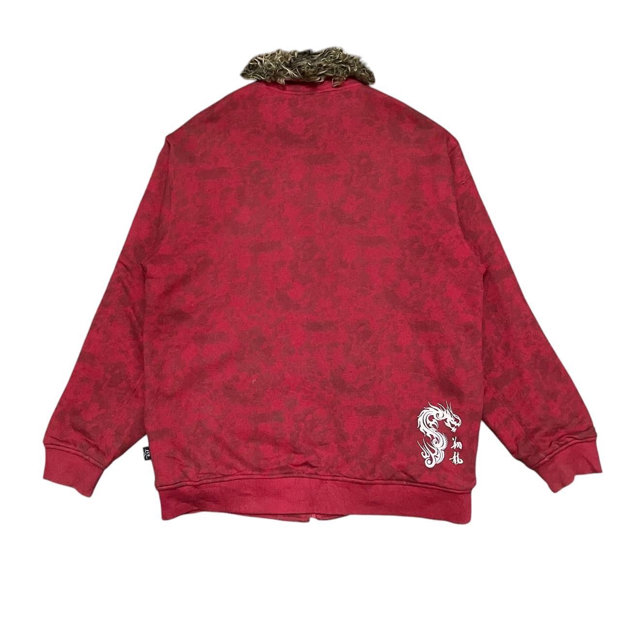 Japanese Brand Vintage DJ Free Dragon Print Fur Zipper Jacket Size US M / EU 48-50 / 2 - 12 Thumbnail