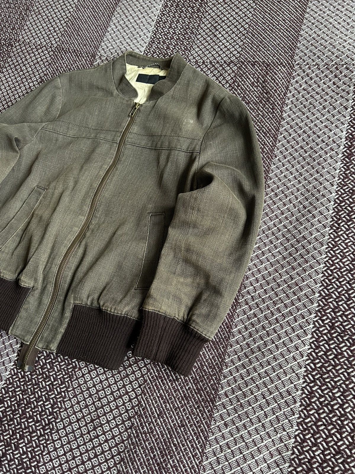Allsaints × Vintage Vintage Allsaints Washed Avantgarde Style Bomber Jacket Sz S Size S / US 4 / IT 40 - 5 Thumbnail