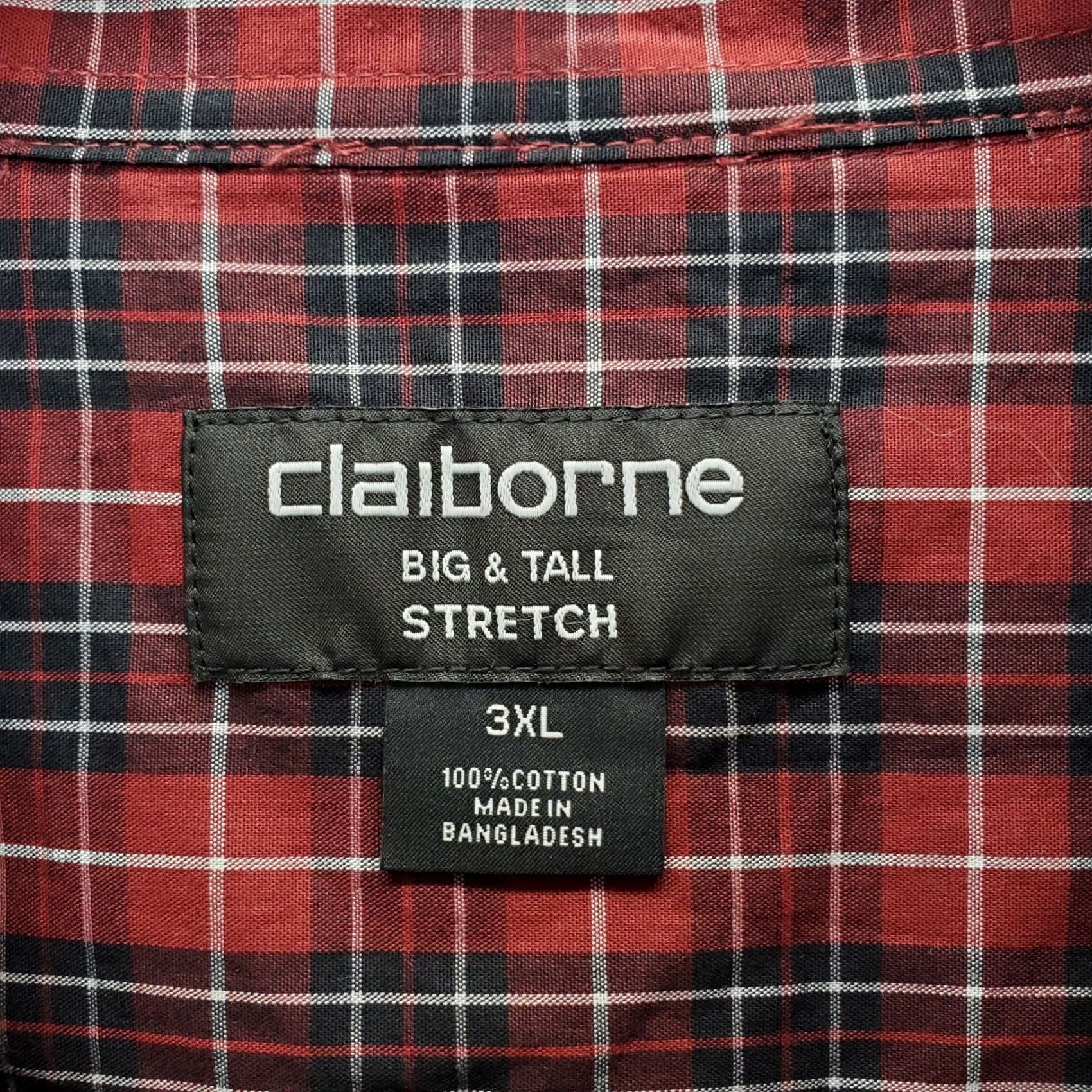 Liz Claiborne Claiborne Mens Shirt 3XL Multicolor Plaid Stretch Long Sleeve Button-Up Collared Shirt Mens Size US XXL / EU 58 / 5 - 5 Thumbnail