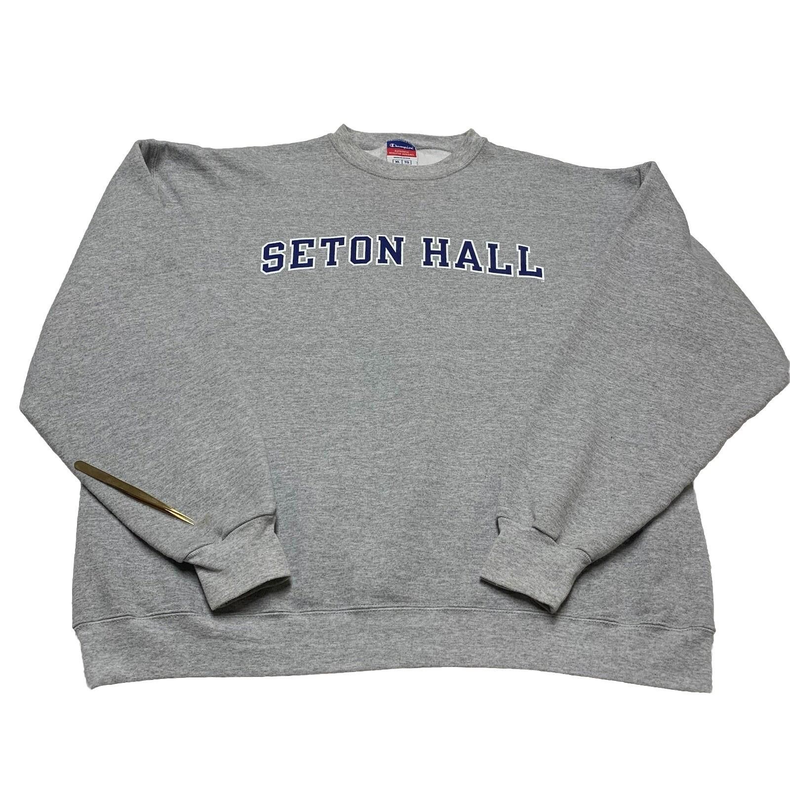 Champion Champion Authentic Sweatshirt XL Gray Seton Hall Crewneck Size US XL / EU 56 / 4 - 1 Thumbnail