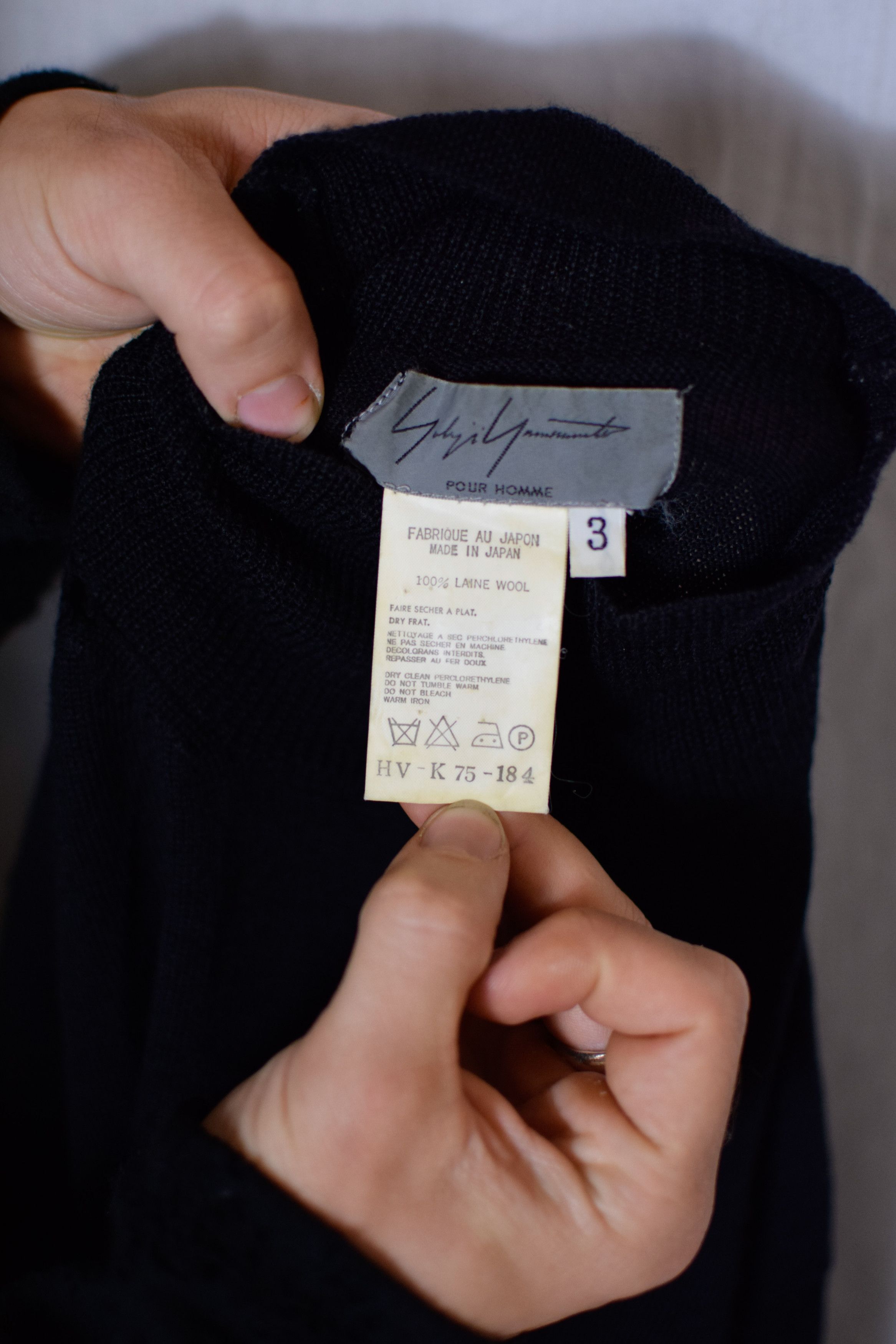 Yohji Yamamoto YYPH AW01 Turtleneck - HV-K75-184 Size US L / EU 52-54 / 3 - 11 Thumbnail