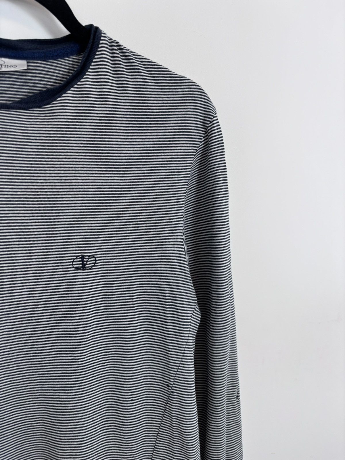 Valentino Vintage Valentino Studio Women’s Striped Long Sleeve T-Shirt Size M / US 6-8 / IT 42-44 - 3 Thumbnail