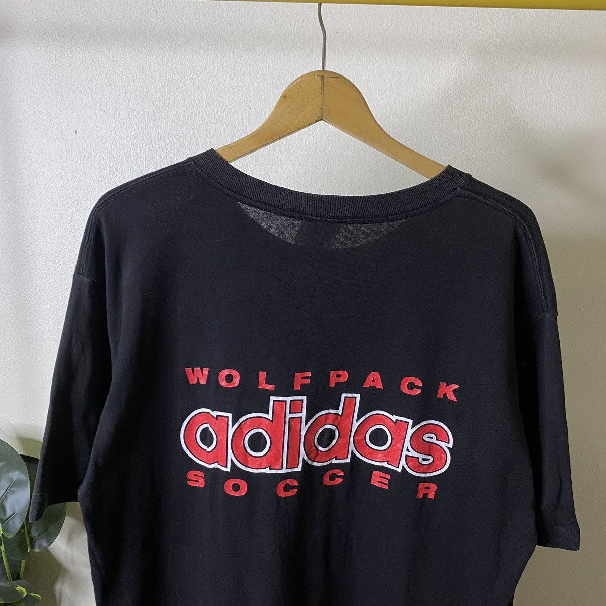 Adidas Vintage 1990s Adidas Wolfpack Soccer NSC Tee Size US XL / EU 56 / 4 - 2 Thumbnail