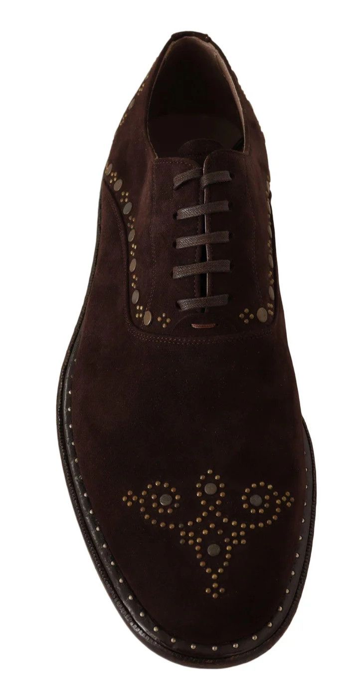Dolce & Gabbana o1y0125 Suede Laced Shoes in Dark Brown Size US 9.5 / EU 42-43 - 3 Thumbnail