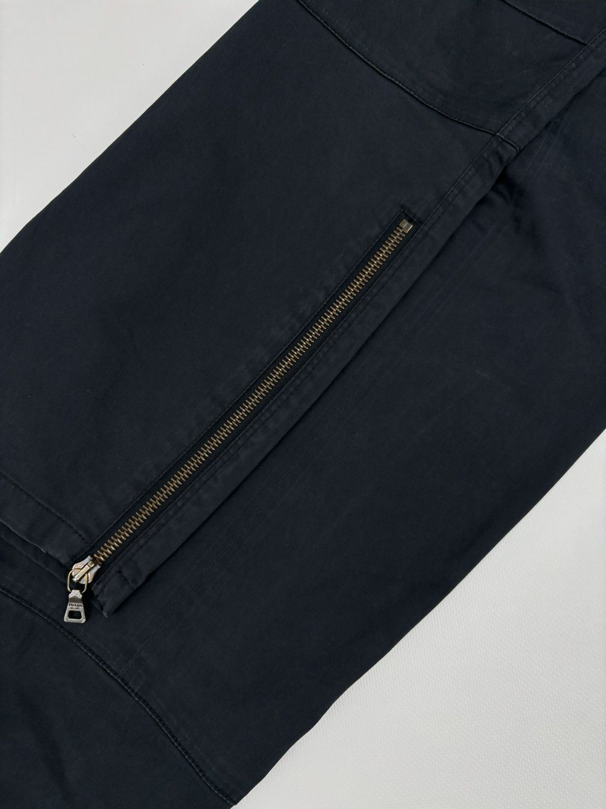 Prada Men's 00’s Linea Rossa Biker Cargo Zip Multipocket Pants Trousers Size US 36 / EU 52 - 19 Thumbnail