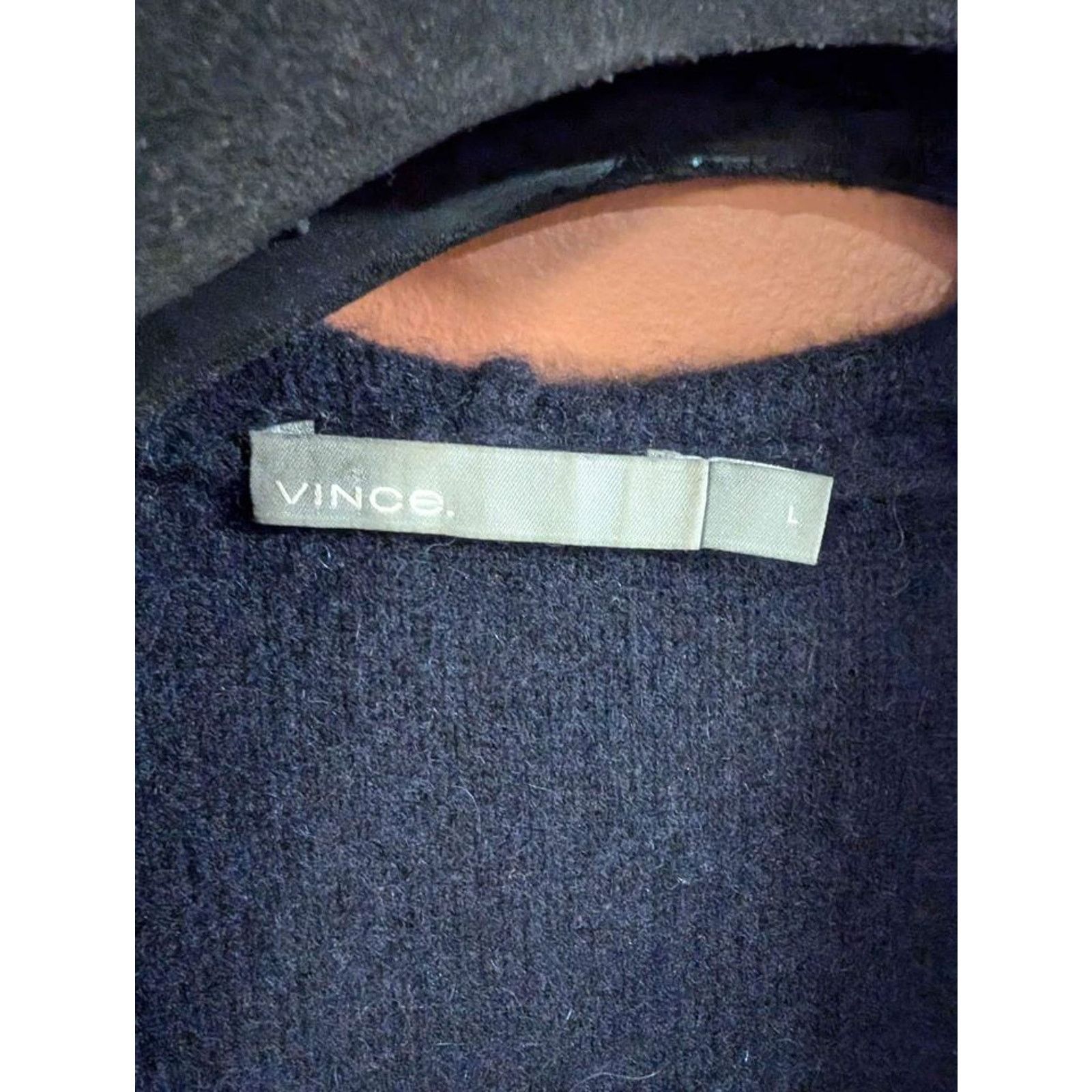 Vince Vince - Men's Cashmere Hoodie - Dark Navy - Large Size US L / EU 52-54 / 3 - 3 Thumbnail