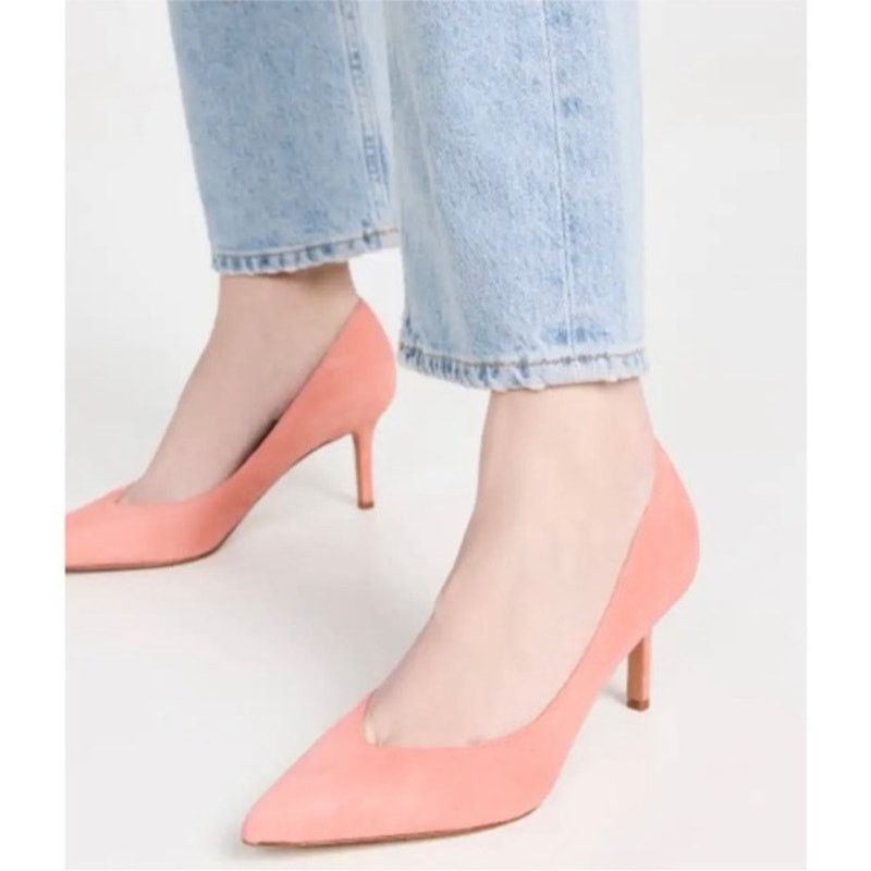 Veronica Beard NEW Veronica Beard Lisa Pumps Women's Size 5 Peach Heels Size US 5 / IT 35 - 1 Thumbnail