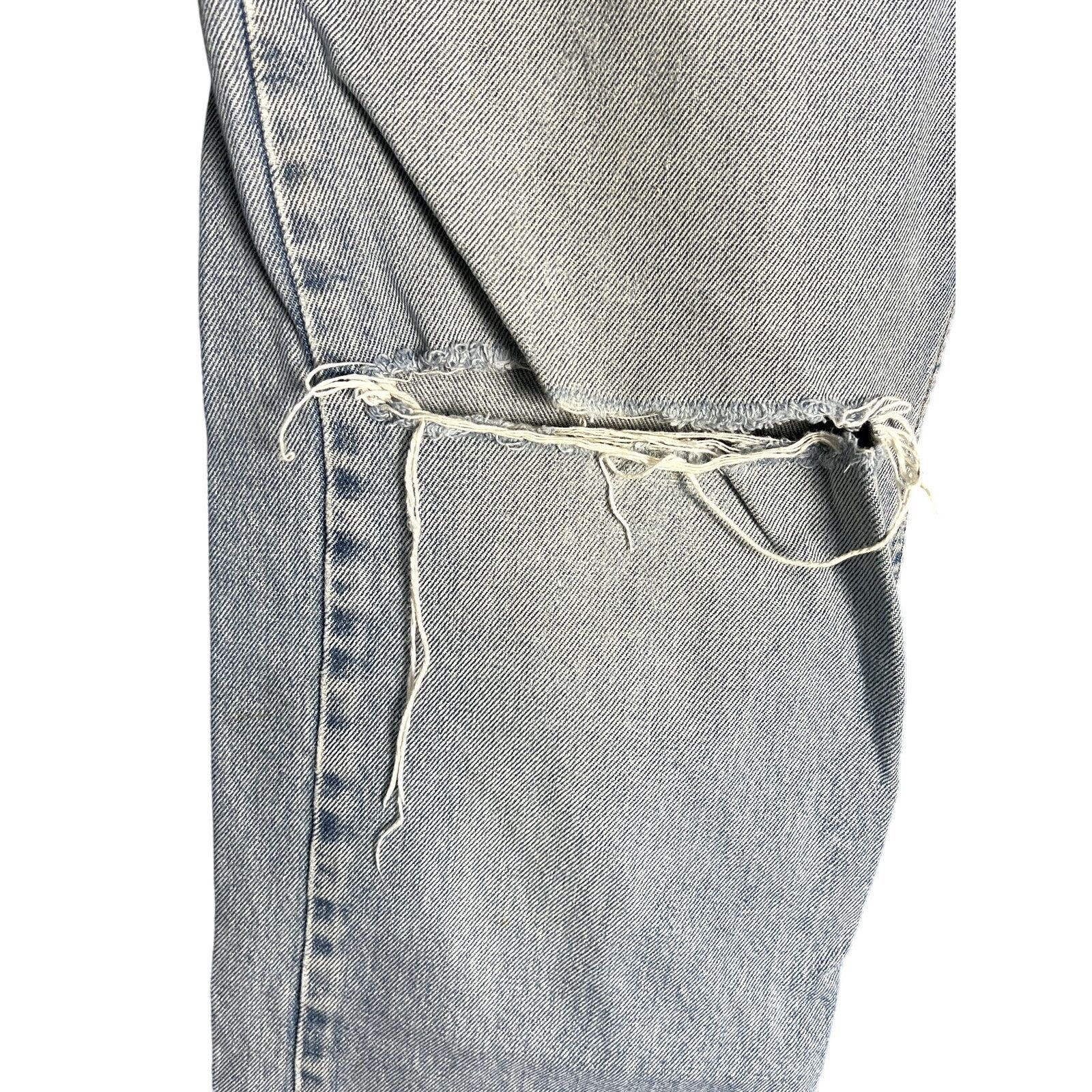 Levi's Men's Levi's 505 Regular Fit Light Distressed Jeans 34x32 Size US 34 / EU 50 - 3 Thumbnail