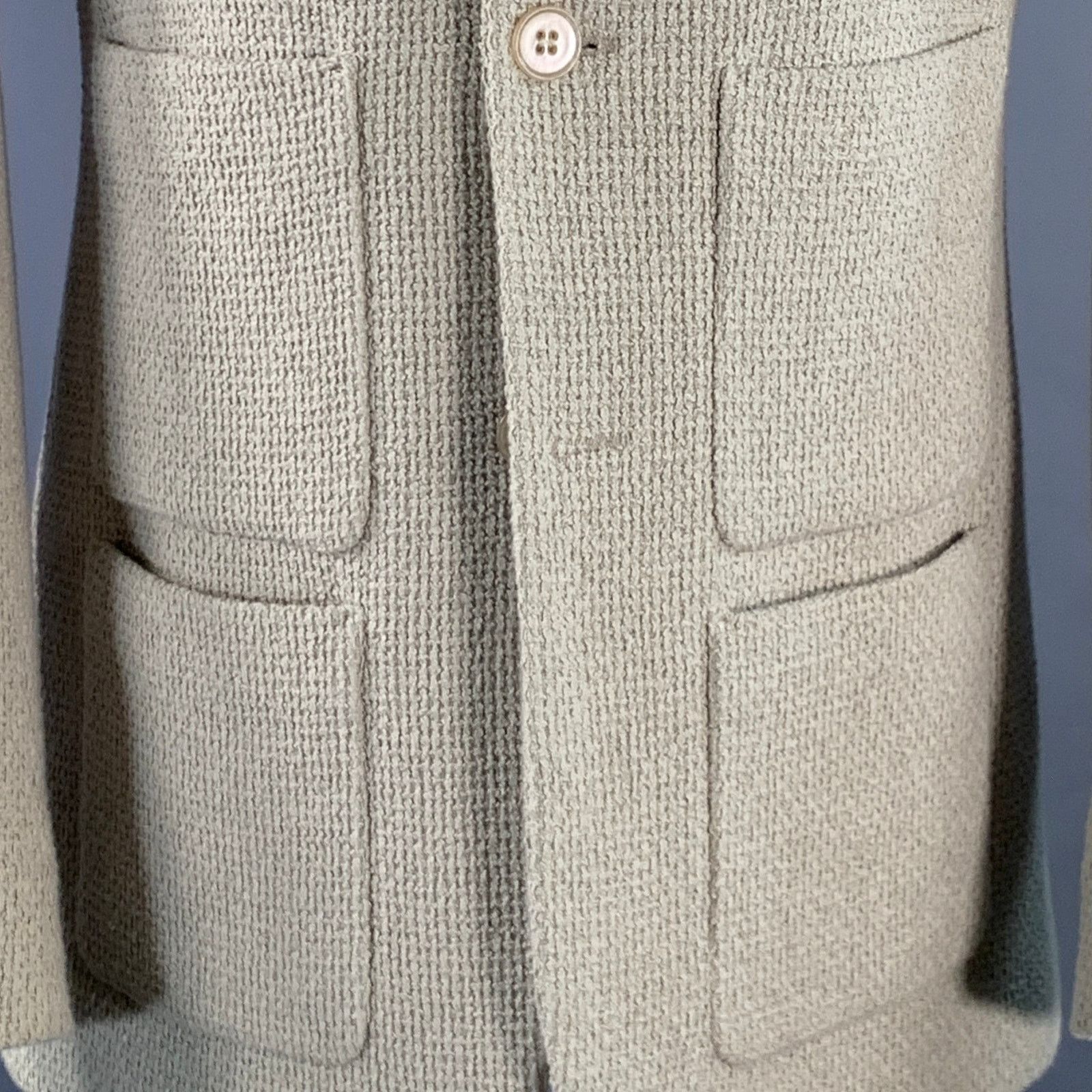 Maison Margiela MAISON MARTIN MARGIELA Woven Cotton Notch Lapel Sport Coat Size 40R - 3 Thumbnail