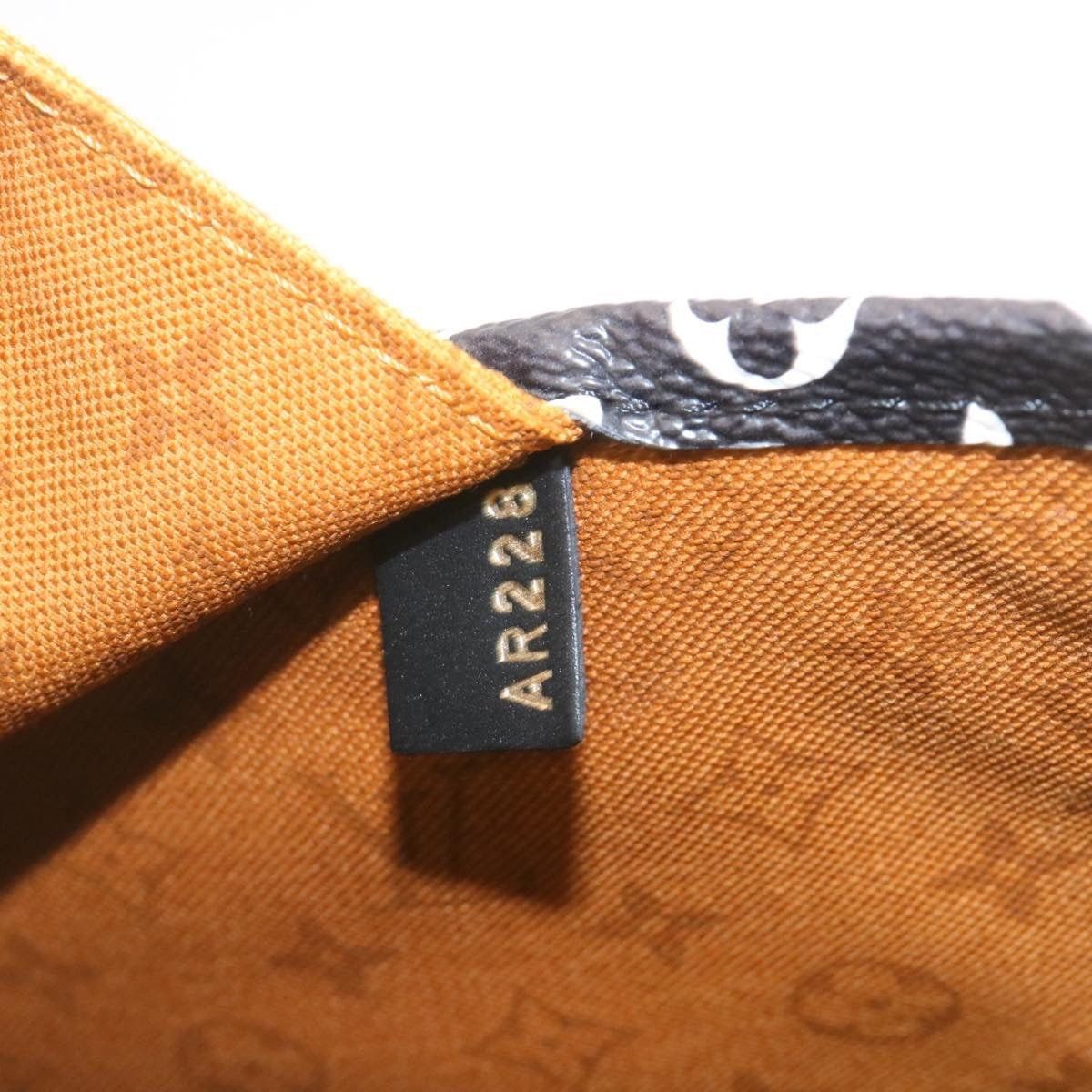 Louis Vuitton LOUIS VUITTON Monogram Giant Neverfull MM Tote Bag Caramel Size ONE SIZE - 11 Thumbnail