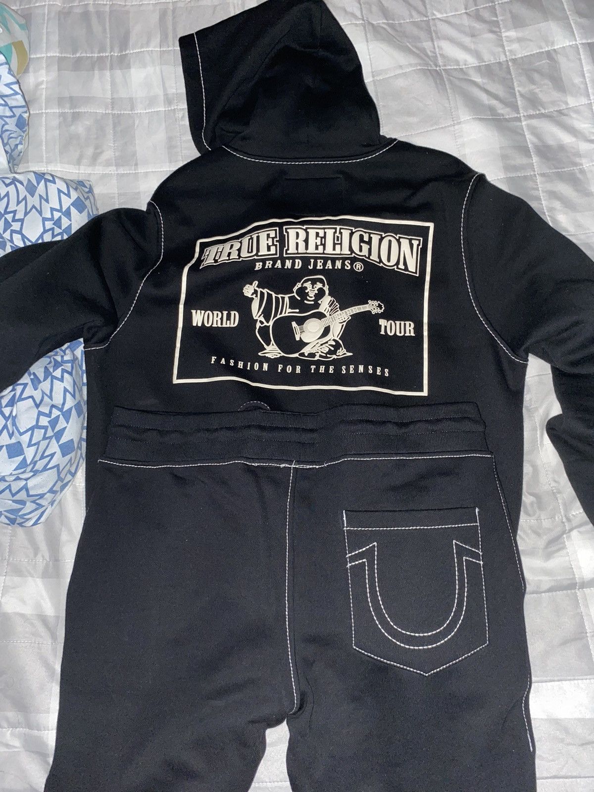 image of True Religion Sweatsuit in Black, Men's (Size 36)