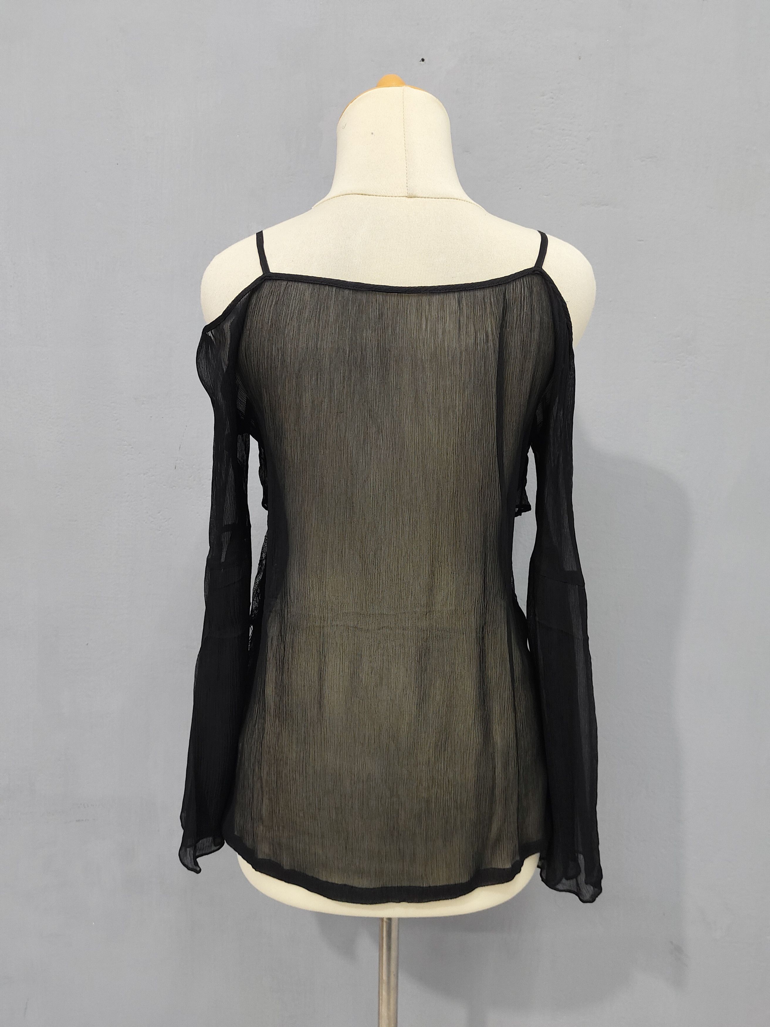 KMRii 2000s Grace Continental🇯🇵Gothic Romantic Silk Sheer Blouse Size M / US 6-8 / IT 42-44 - 5 Thumbnail
