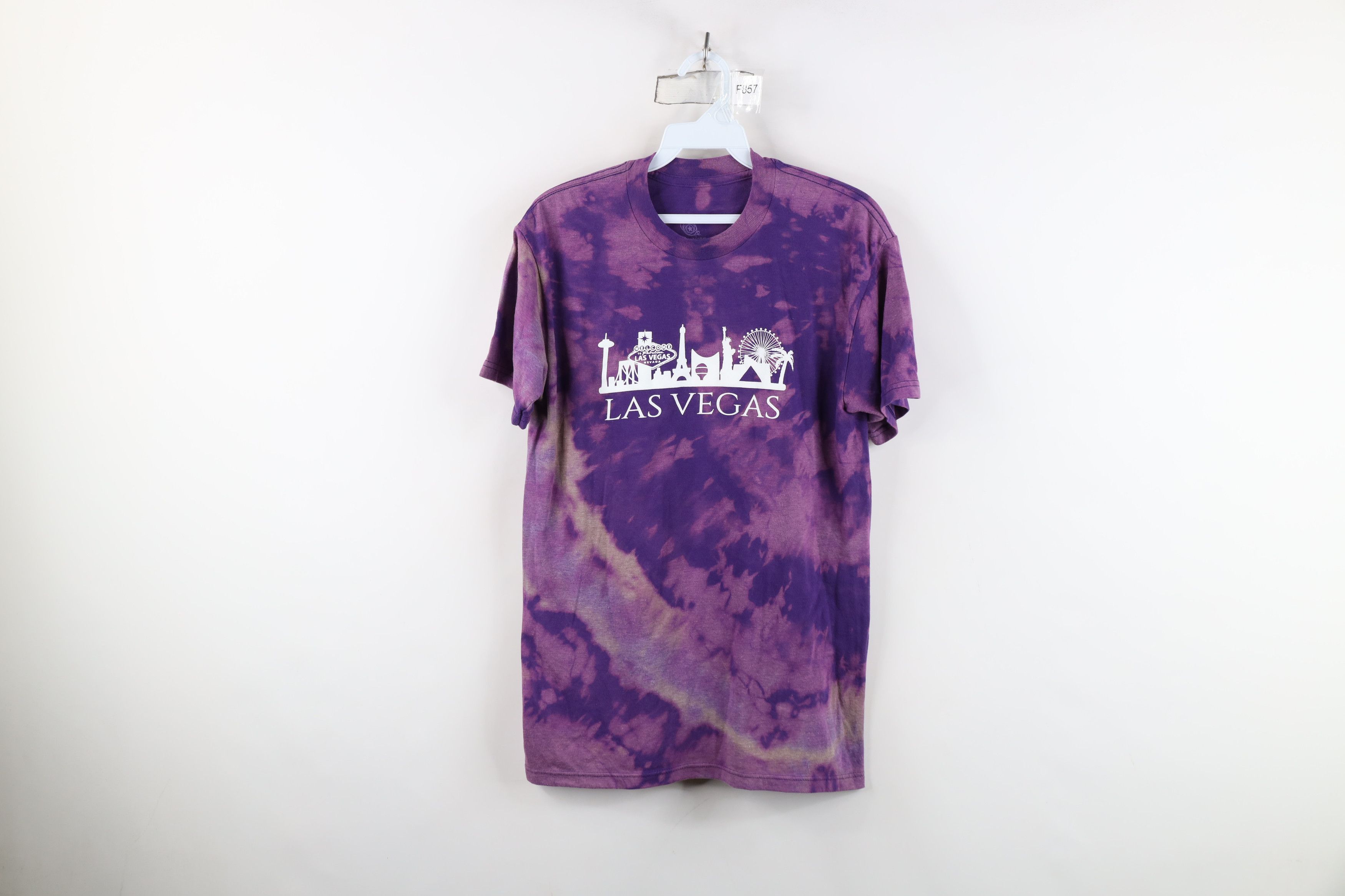 Vintage Streetwear Acid Wash Las Vegas Short Sleeve T-Shirt Purple Size S / US 4 / IT 40 - 1 Thumbnail