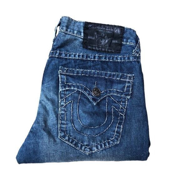 True selling religion Adam Big T denim vintage blue jeans size 40 x 32