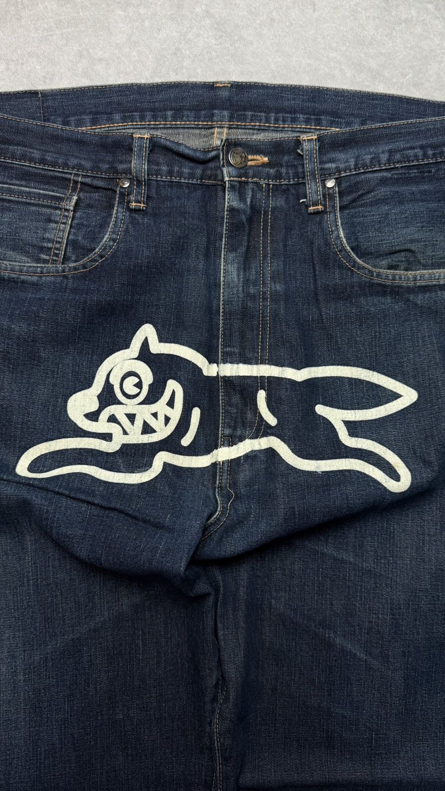Icecream Last Call ! Vintage 2000s BBC Running Dog Denim Size US 36 / EU 52 - 3 Thumbnail