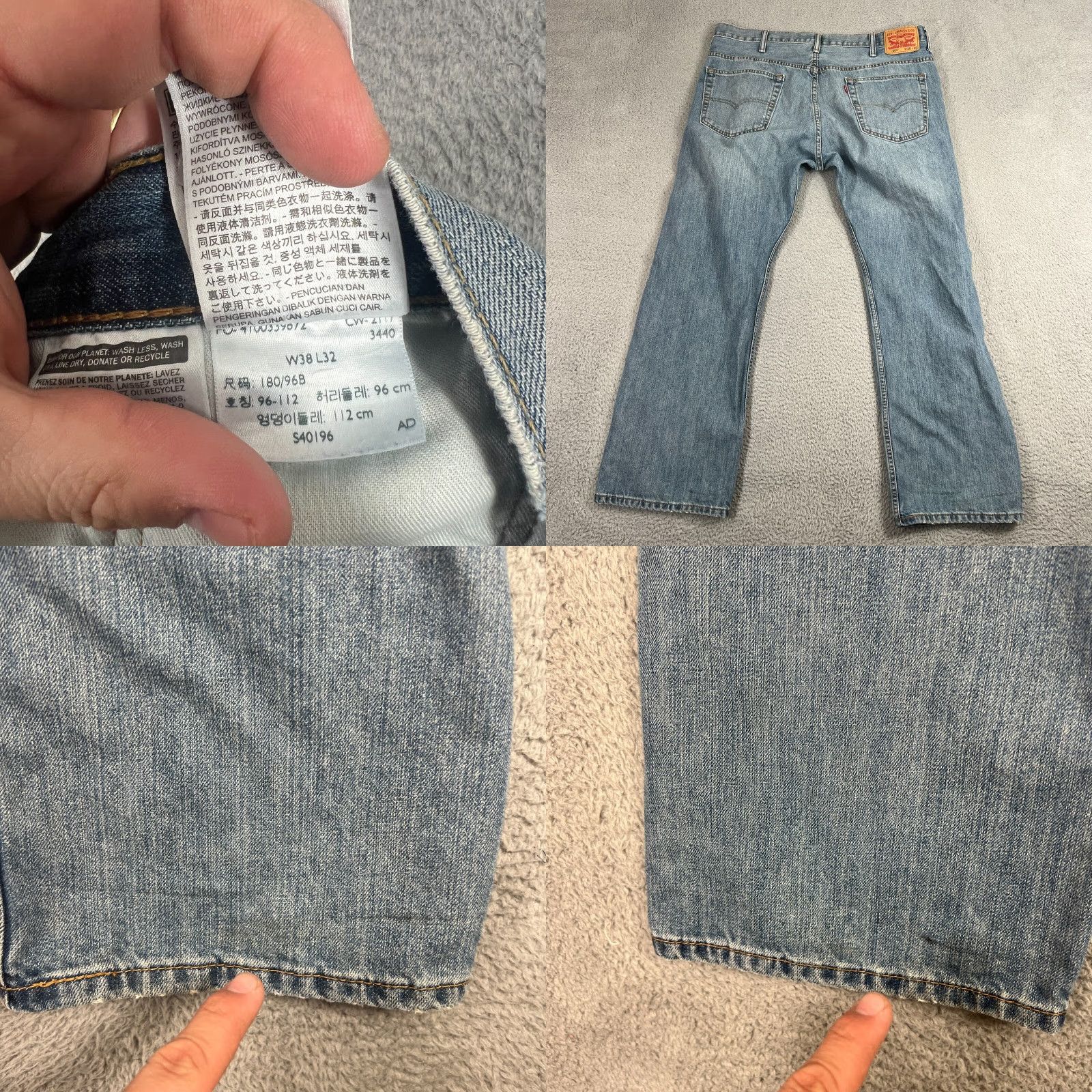 Levi's VINTAGE Levi's 569 Jeans Mens Regular Fit Straight Leg Denim Pants 38x32 Blue Size US 38 / EU 54 - 8 Thumbnail