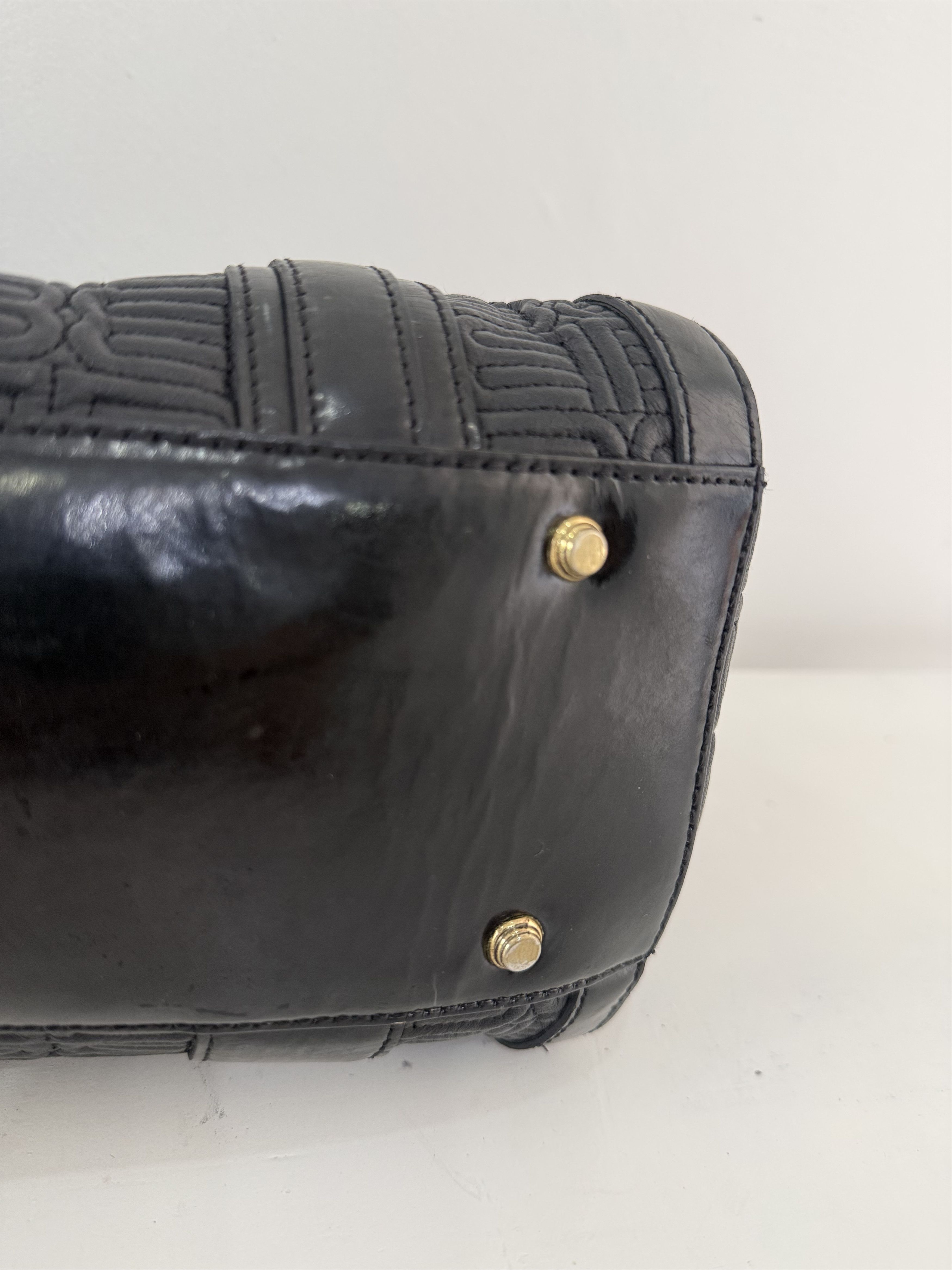 Balenciaga Balenciaga - Vintage Mini Leather Quilted Boston Bag Size ONE SIZE - 14 Thumbnail