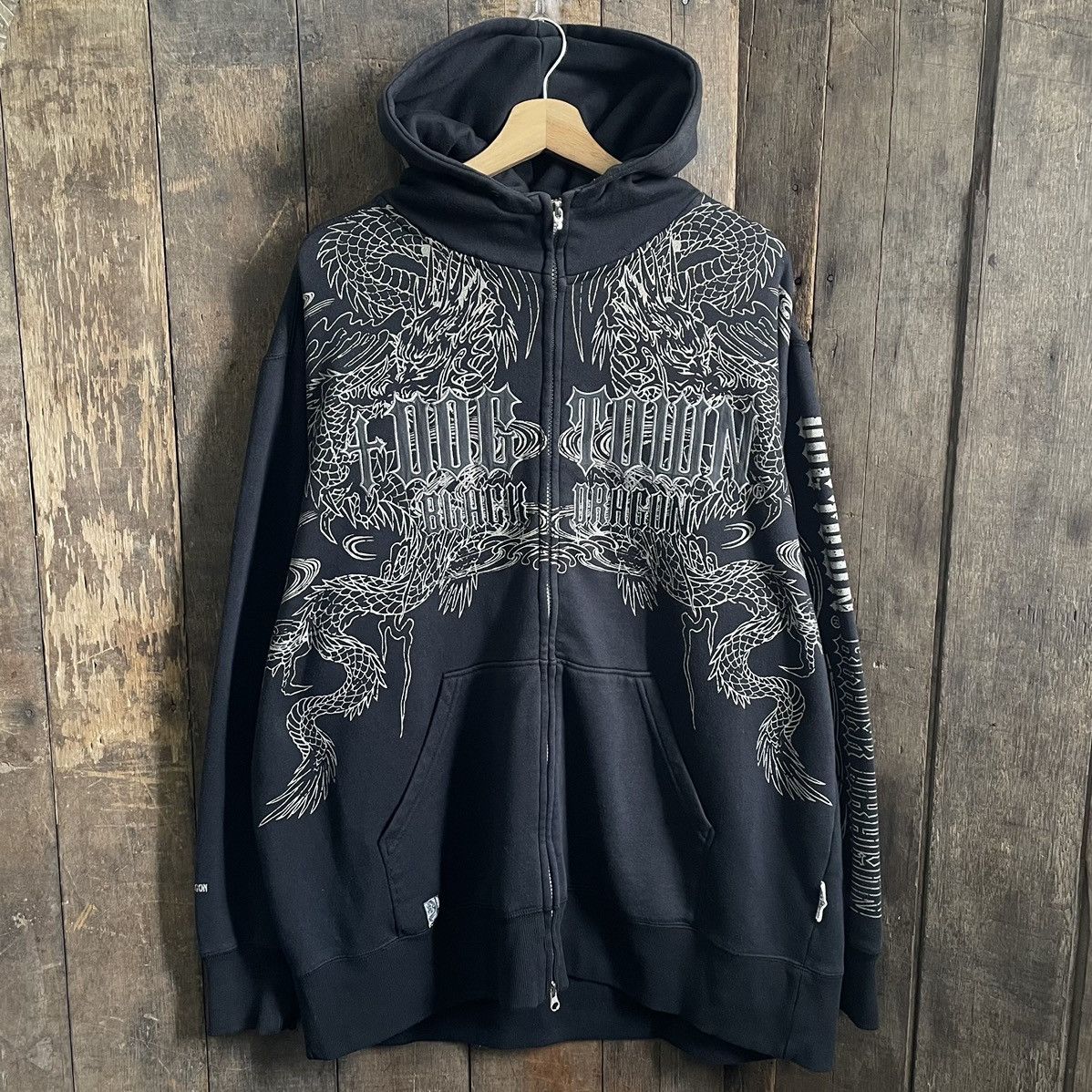 image of Dogtown Hoodie in Black, Men's (Size 2XL)