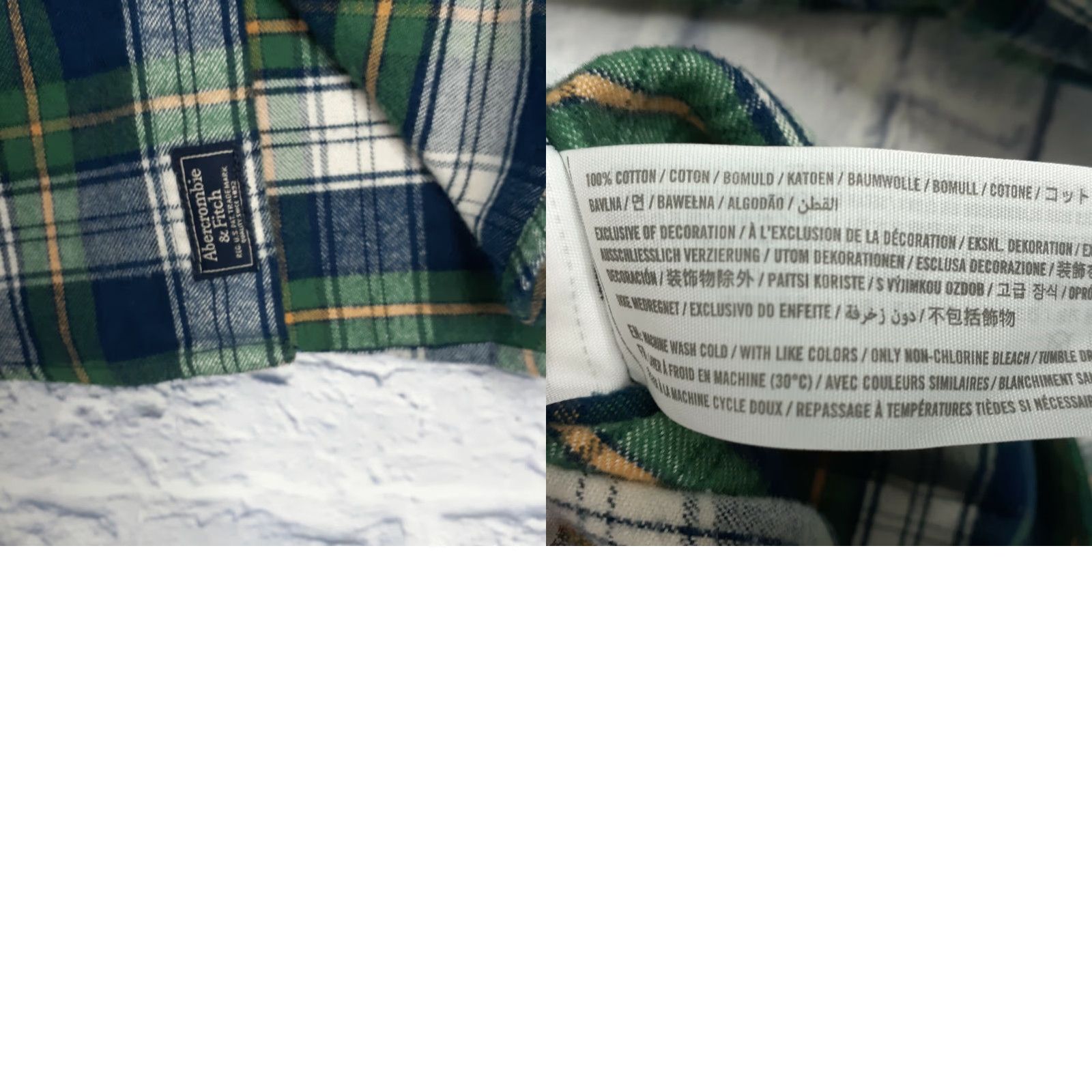 Abercrombie & Fitch Abercrombie & Fitch Button-Up Long Sleeve Plaid Flannel Shirt Mens XS Multicolor Size US XS / EU 42 / 0 - 8 Thumbnail