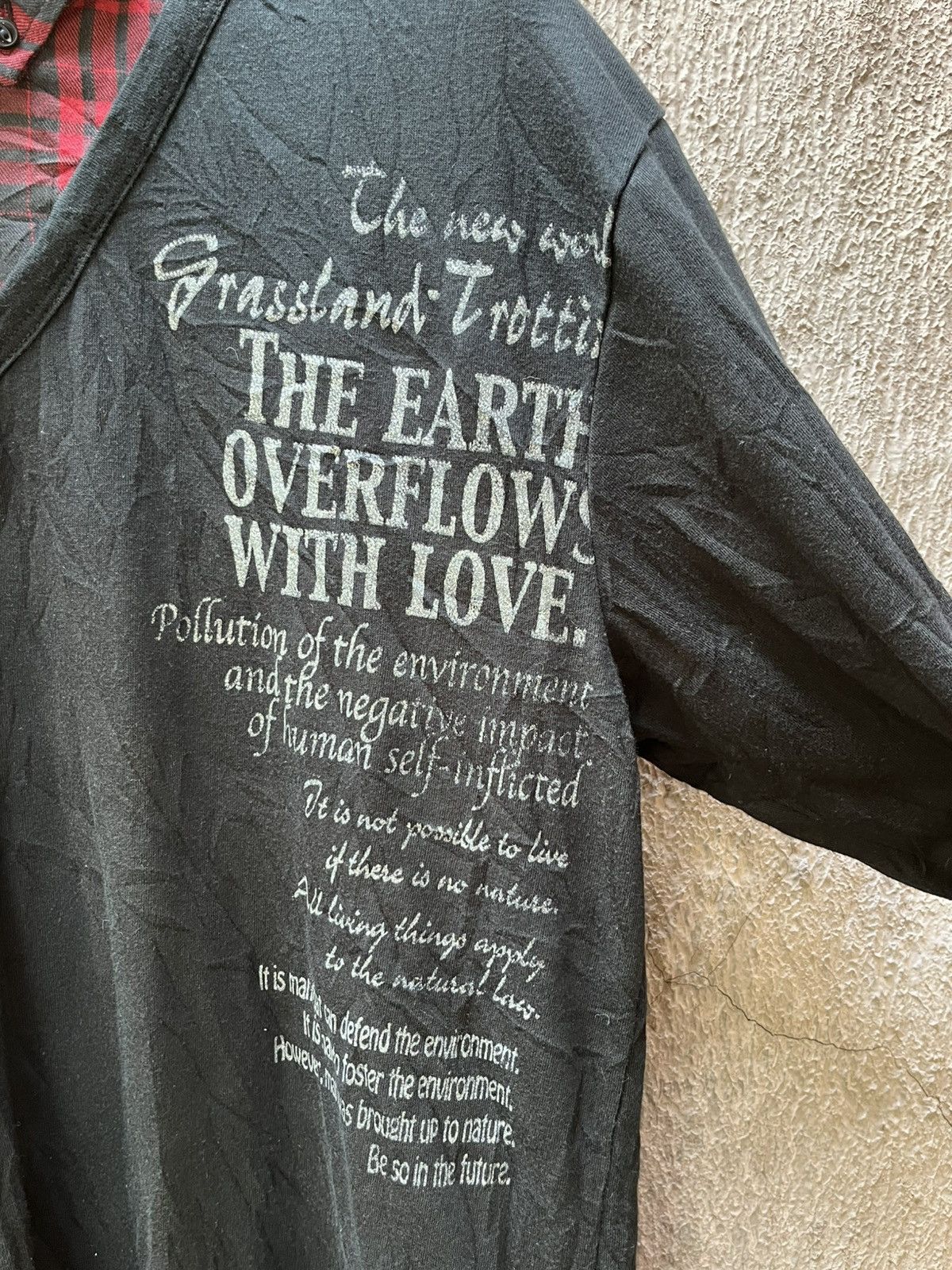 Japanese Brand Euroyal Poem Tee DoubleLayer y2k Size US L / EU 52-54 / 3 - 3 Thumbnail