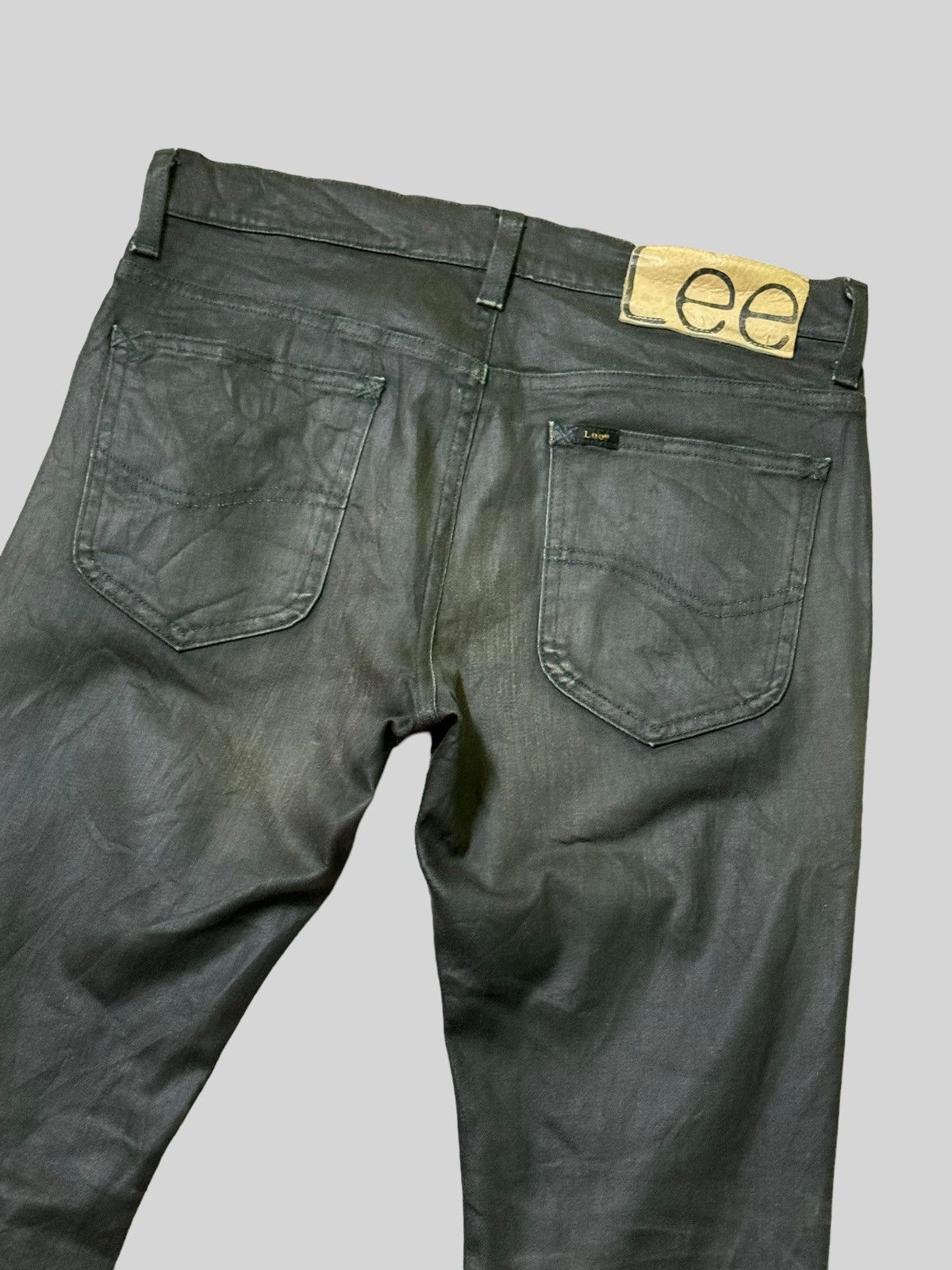 Lee × Vintage LEE Black Waxed Claws Mark Distressed Pant Size US 29 - 10 Thumbnail