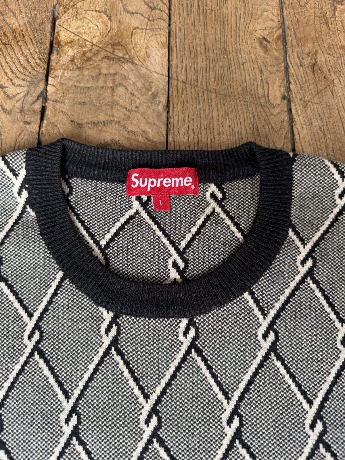 Supreme Supreme Chain Link Sweater FW14 Size US L / EU 52-54 / 3 - 2 Thumbnail