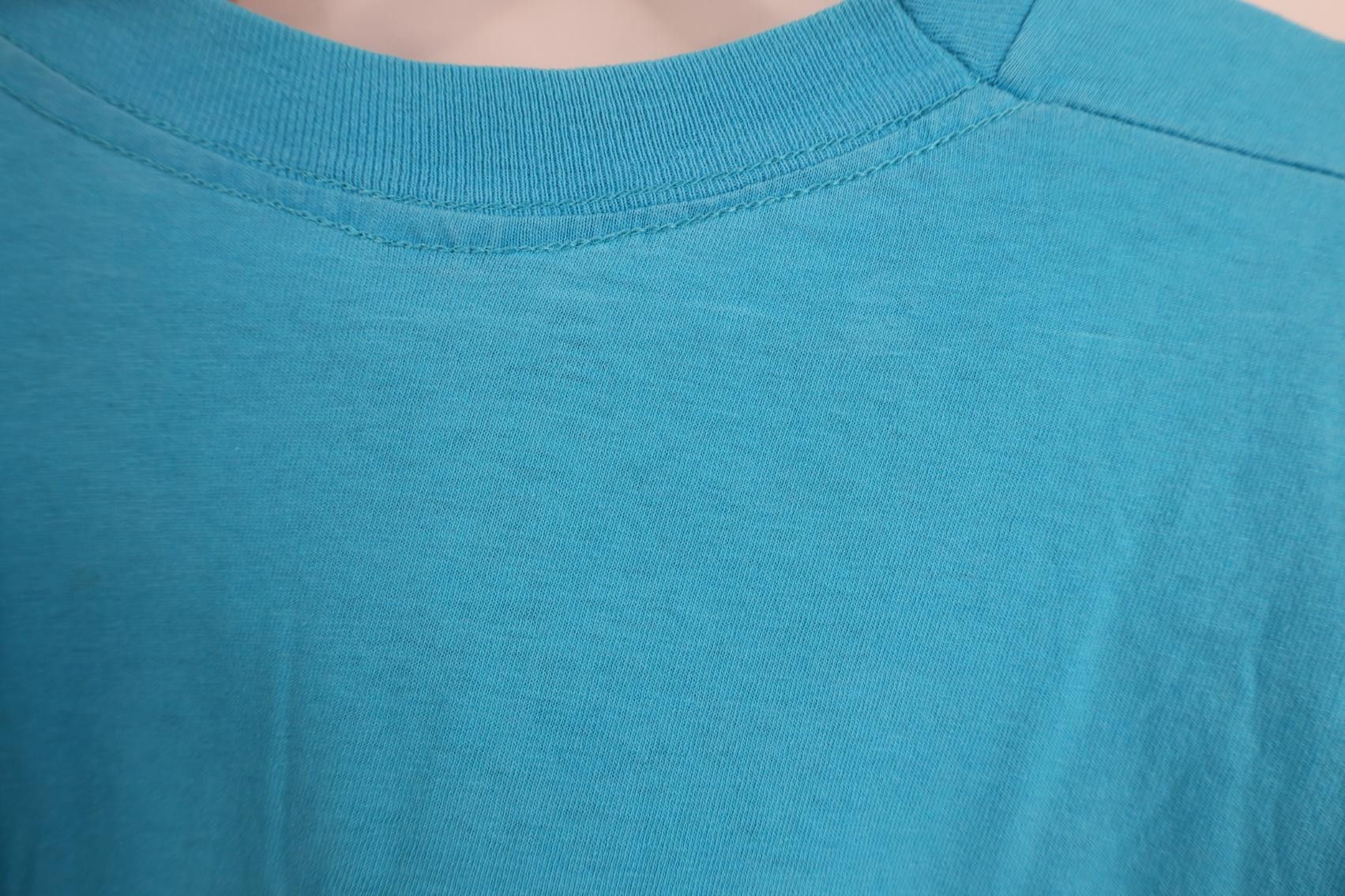 Vintage Vintage 90s Streetwear Blank Cotton Pocket T-Shirt Blue USA Size US XL / EU 56 / 4 - 11 Thumbnail