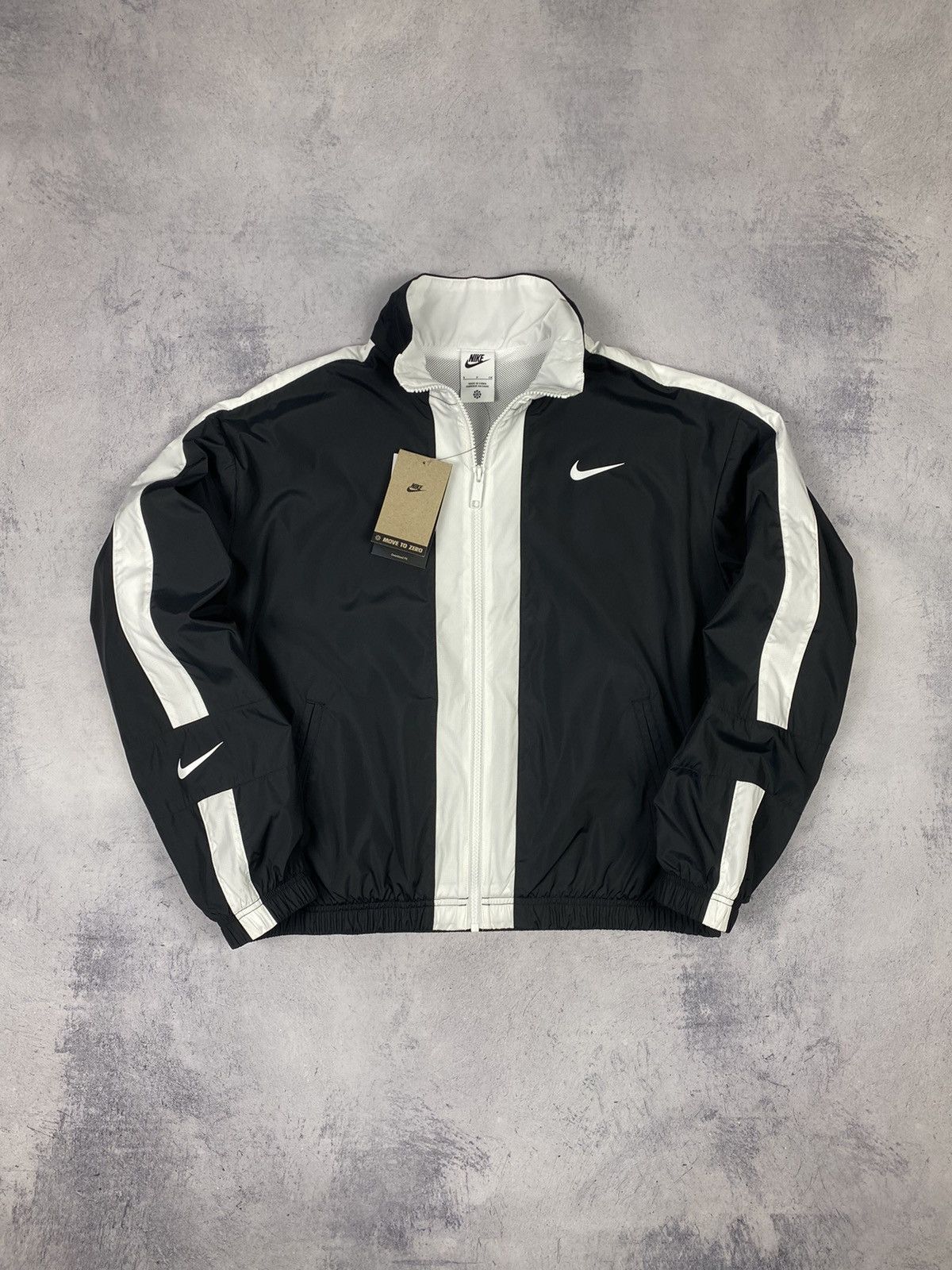 Nike New Nike Swoosh Big Logo Nylon Y2K Drill Jacket Bomber Size S / US 4 / IT 40 - 2 Thumbnail