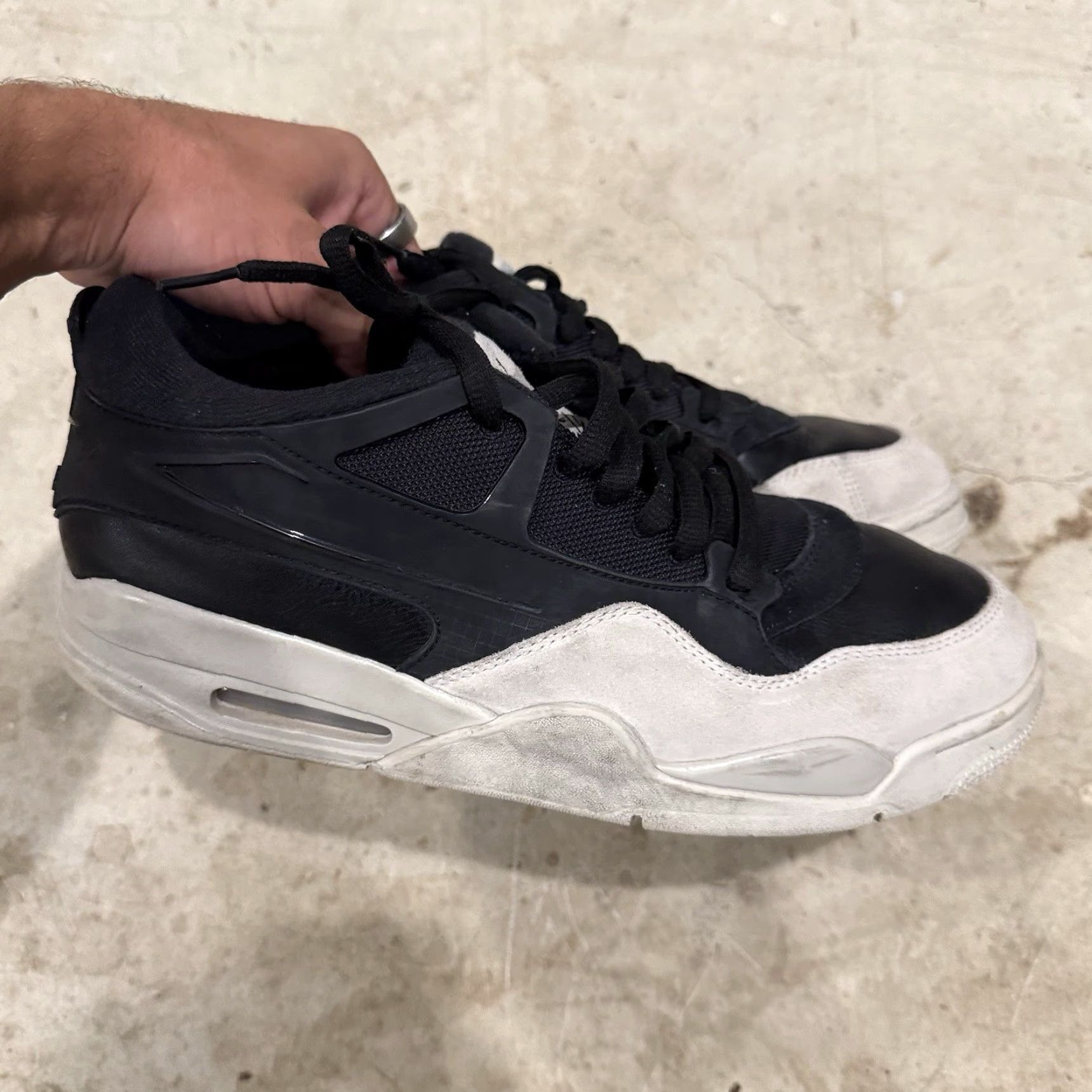 Jordan Brand Nike Air Jordan 4 RM Black Light Bone FQ7939-001 Mens Size 13 Sneakers Size US 12 / EU 45 - 2 Thumbnail