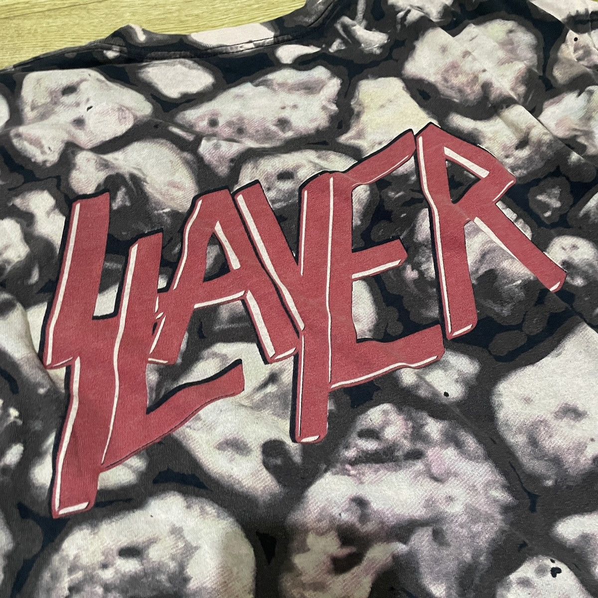 Vintage Rare ! Vintage 1994 Slayer Rock Tshirt Band Tee XL Size US XL / EU 56 / 4 - 4 Thumbnail