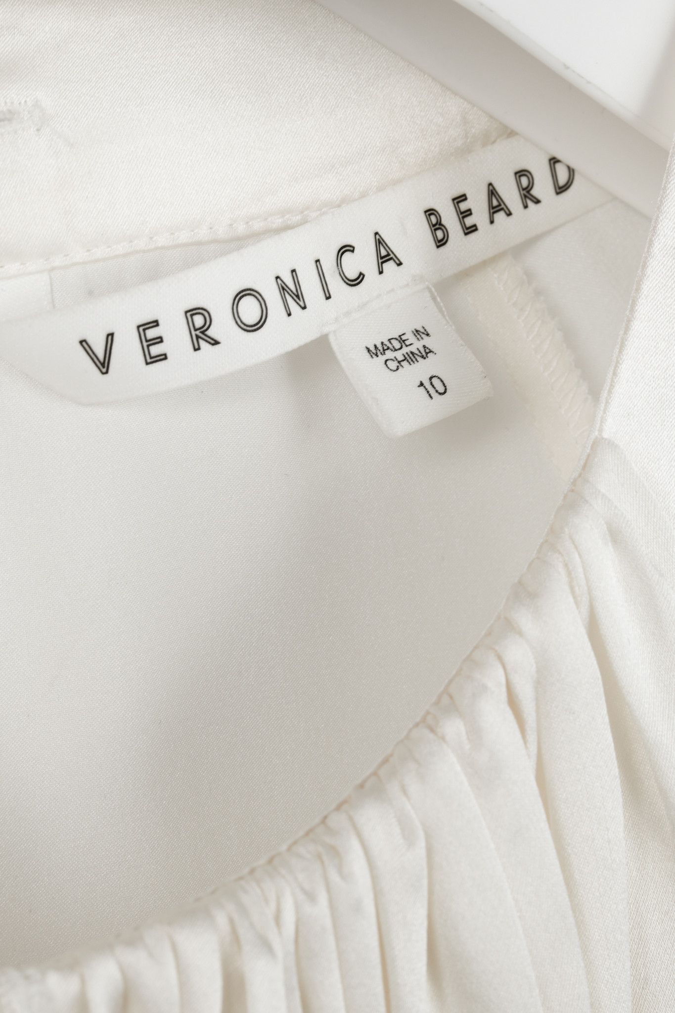 Veronica Beard Veronica Beard AW/16 Cream Silk Ruffle-Neck Blouse Size M / US 6-8 / IT 42-44 - 4 Thumbnail