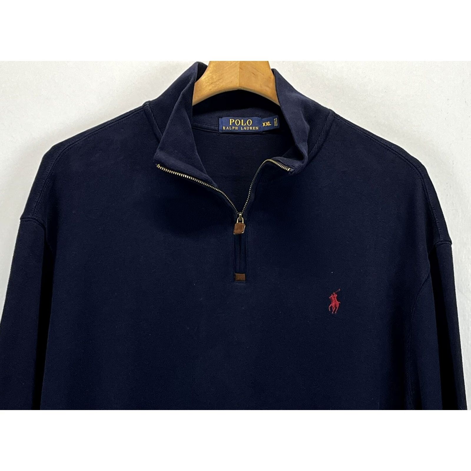 Polo Ralph Lauren Polo Ralph Lauren Pullover Sweater Shirt 2XL Navy 1/4 Zip Men’s Size US XXL / EU 58 / 5 - 3 Thumbnail