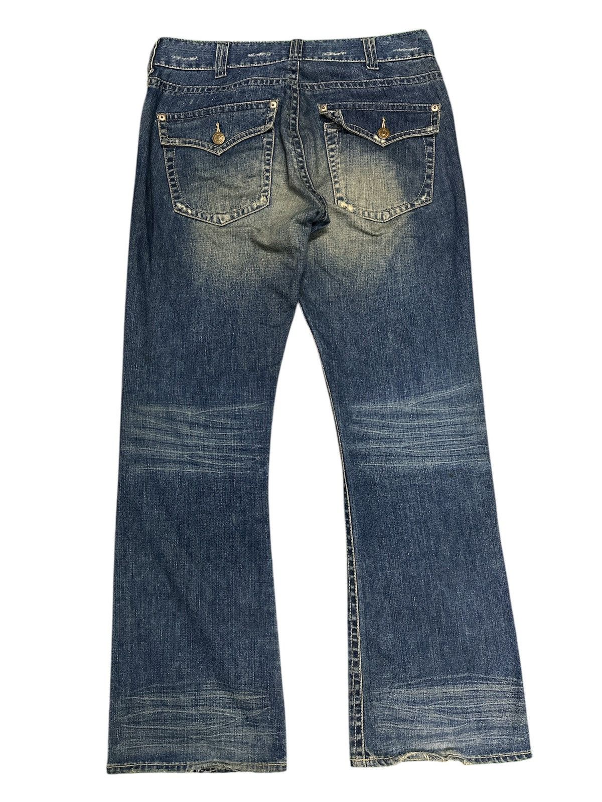 Japanese Brand Flare 💥🎌 Hippi Light Blue Flare Denim💥🎌 Size US 34 / EU 50 - 1 Thumbnail