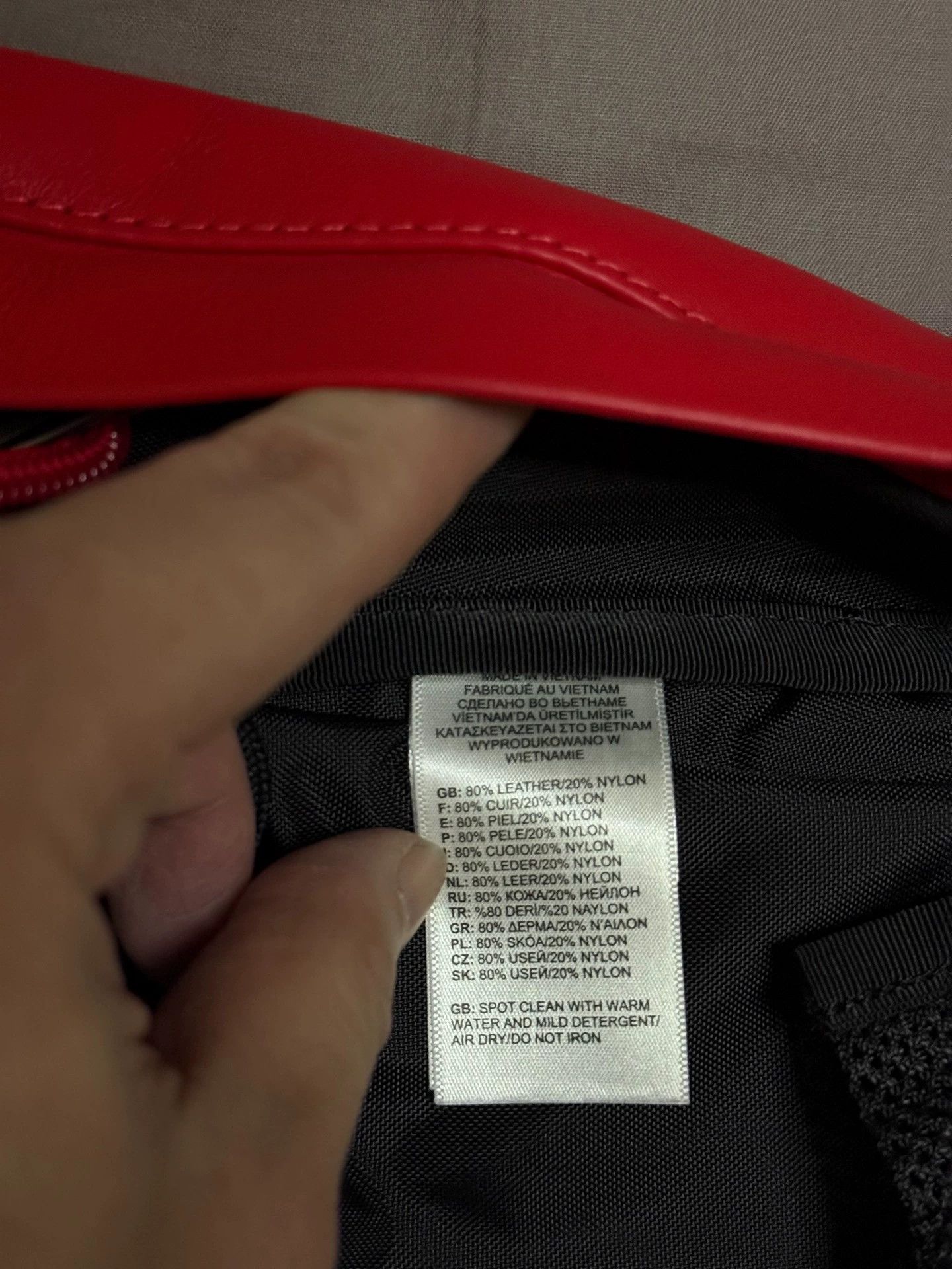 Supreme Supreme TNF Red Leather Backpack Size ONE SIZE - 5 Thumbnail