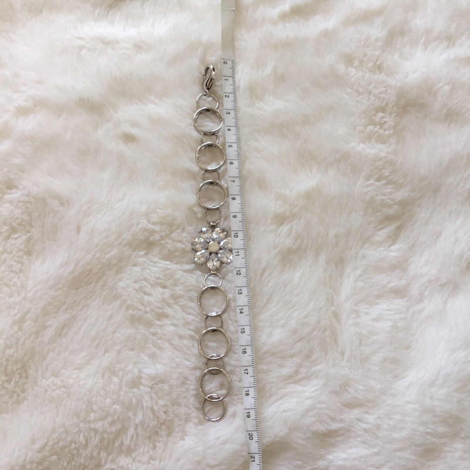 Other Silver Sunflower Crystal Bracelet Size ONE SIZE - 6 Thumbnail