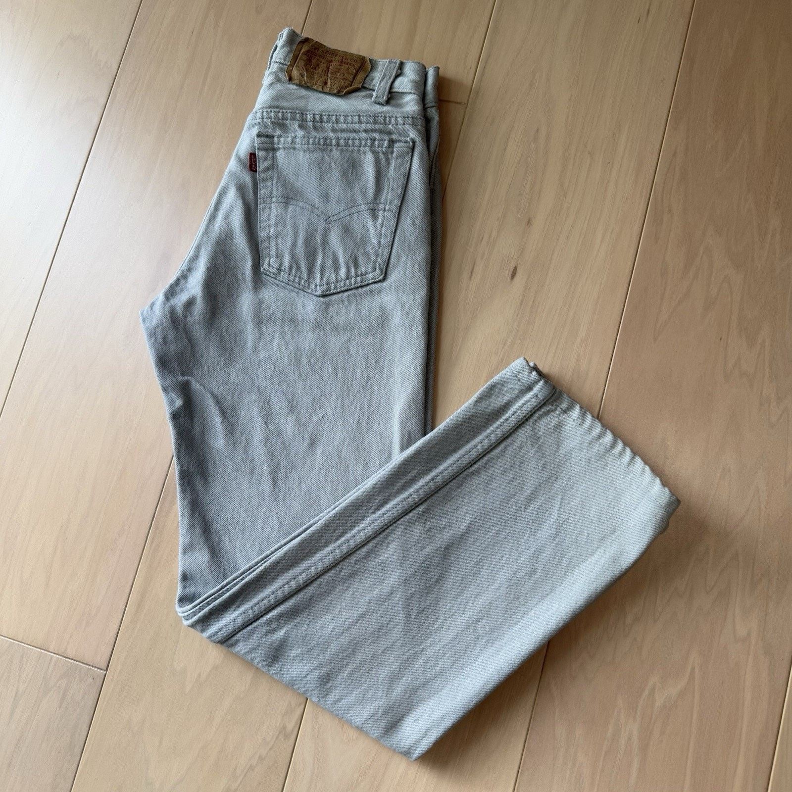 Levi's Vintage Levis 701 Jeans 25 Gray 80s Light Wash Made USA Size 25" / US 0 / IT 36 - 10 Thumbnail