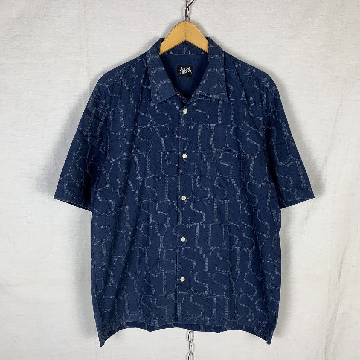 Stussy Vintage Stussy Spellout Shirt Size US L / EU 52-54 / 3 - 1 Thumbnail