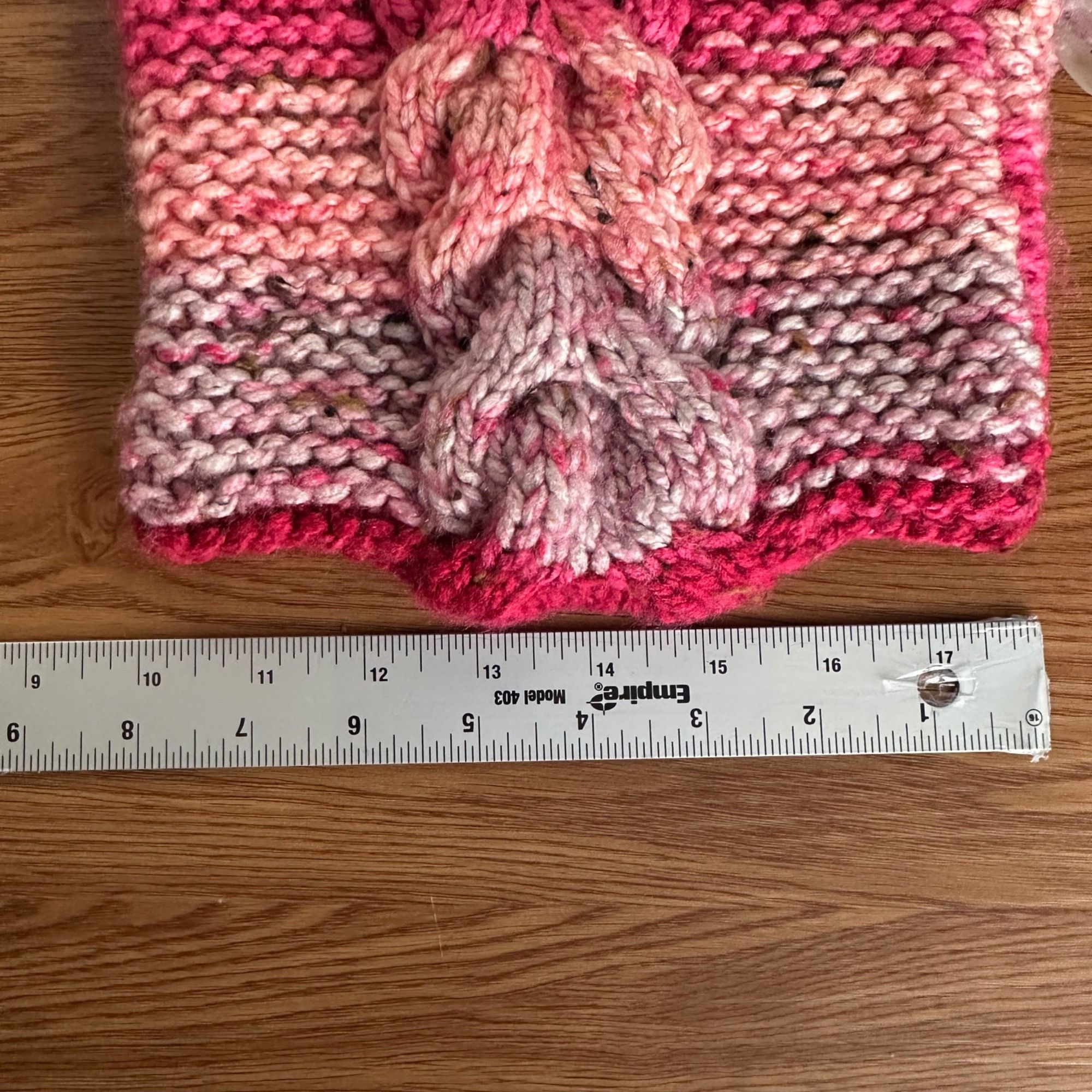 Handmade ⭐ Silky Hand-Knit Pink Cat Ear Earflap Winter Hat Handmade C Size ONE SIZE - 5 Thumbnail