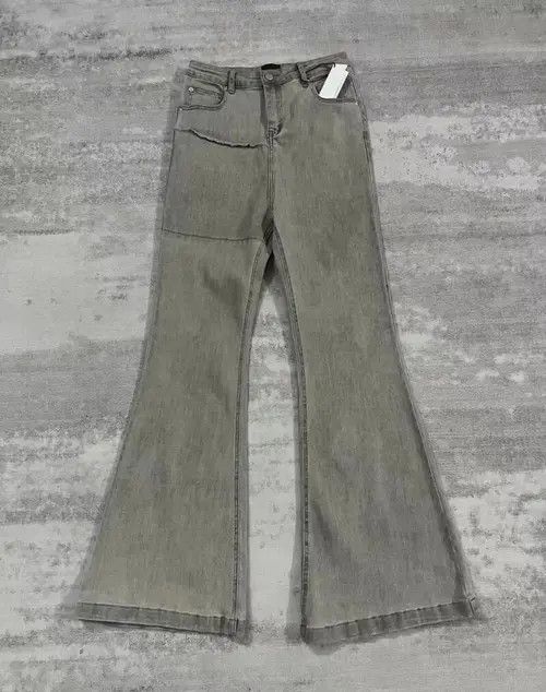 Jean Distressed Washed Flared Jeans Size US 36 / EU 52 - 3 Thumbnail