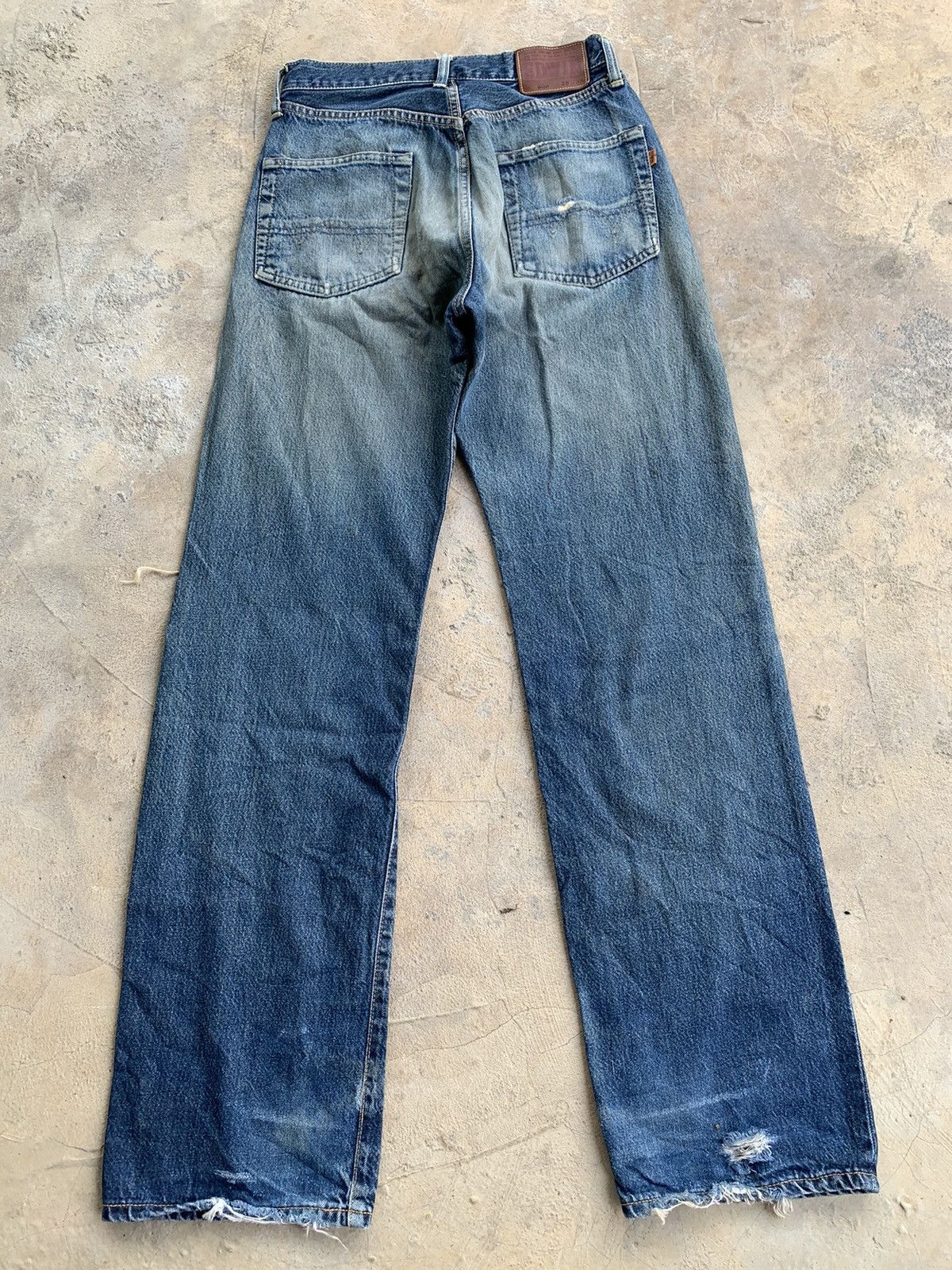 Edwin × Japanese Brand Vintage Edwin 505 Baggy Redline Selvedge Distressed Denim Size US 27 - 2 Thumbnail