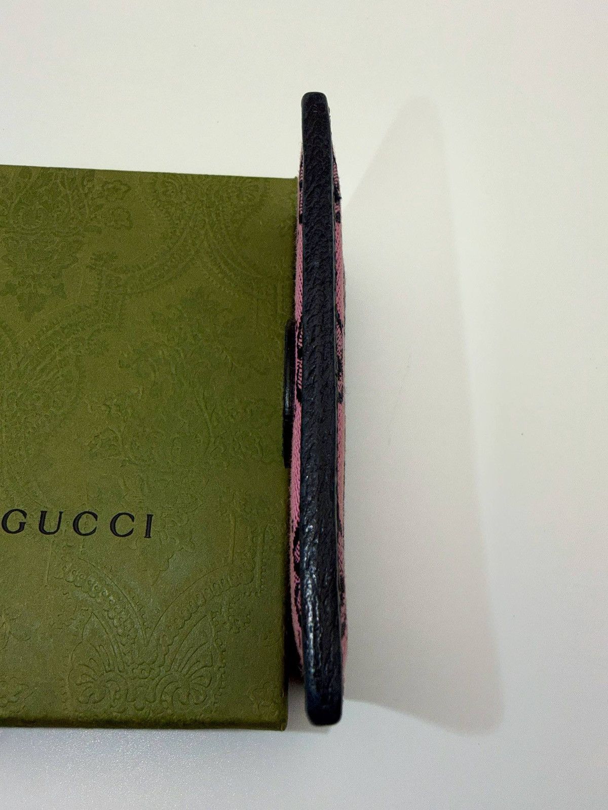 Gucci Gucci Marmont GG monogram pink fabric Canvas Leather Wallet Size ONE SIZE - 5 Thumbnail