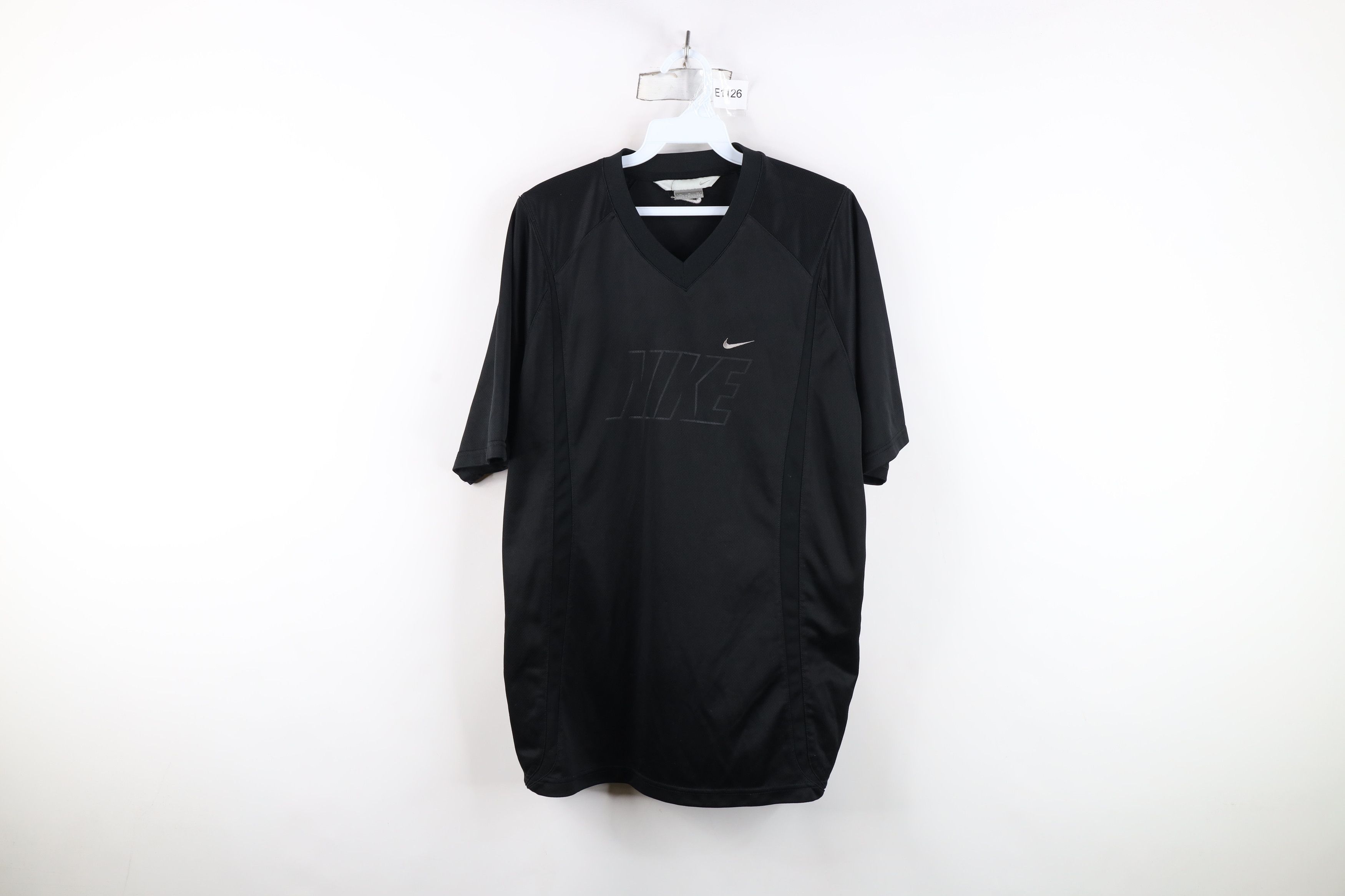 Nike Vintage 90s Y2K Nike Mini Swoosh Shadow Block Letter T-Shirt Size US M / EU 48-50 / 2 - 1 Thumbnail