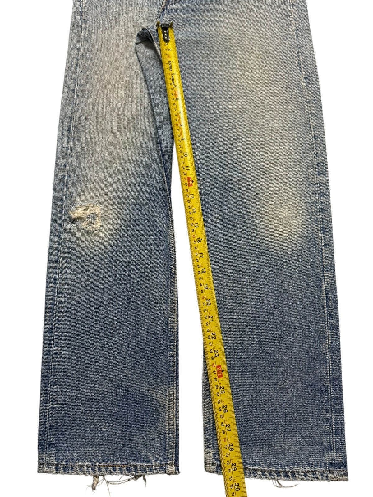 Levi's Vintage 90s Levis 501 Light Wash Faded Distress Straight Leg Size US 32 / EU 48 - 11 Thumbnail