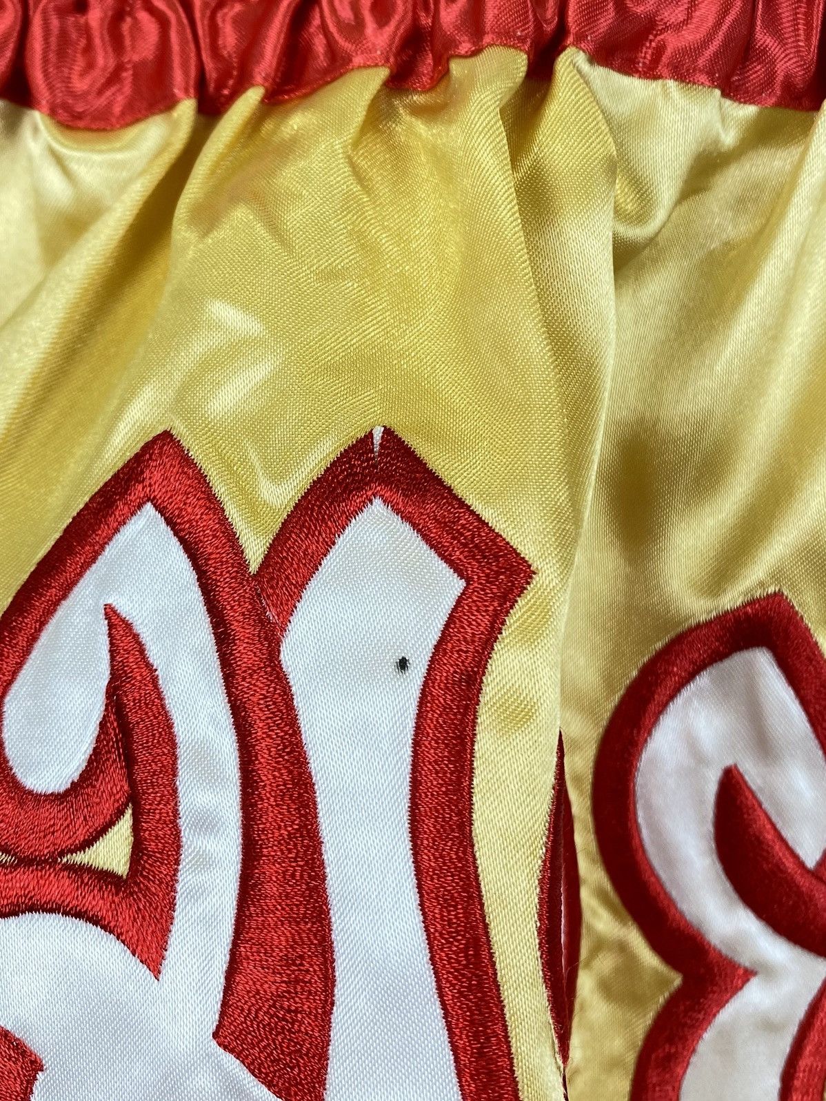 Other Vintage Muay Thai Boxing Shorts Y2K sports Gold Red MMA UFC Size US 34 / EU 50 - 3 Thumbnail